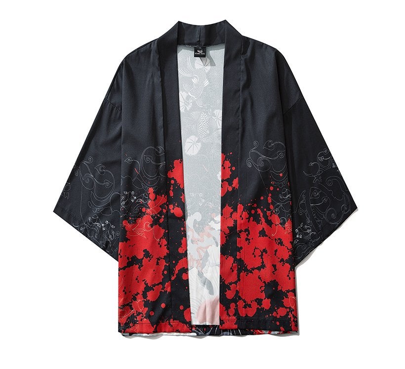 Japans shirt 003 (kimono dames heren traditioneel yukata), Verzenden, Nieuw, Overige maten, Meerkleurig
