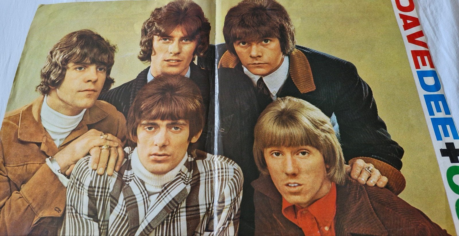 Dave Dee, Dozy, Beaky, Mick & Tich - poster inc handtekening, Ophalen of Verzenden, Gebruikt, A1 t/m A3, Film en Tv