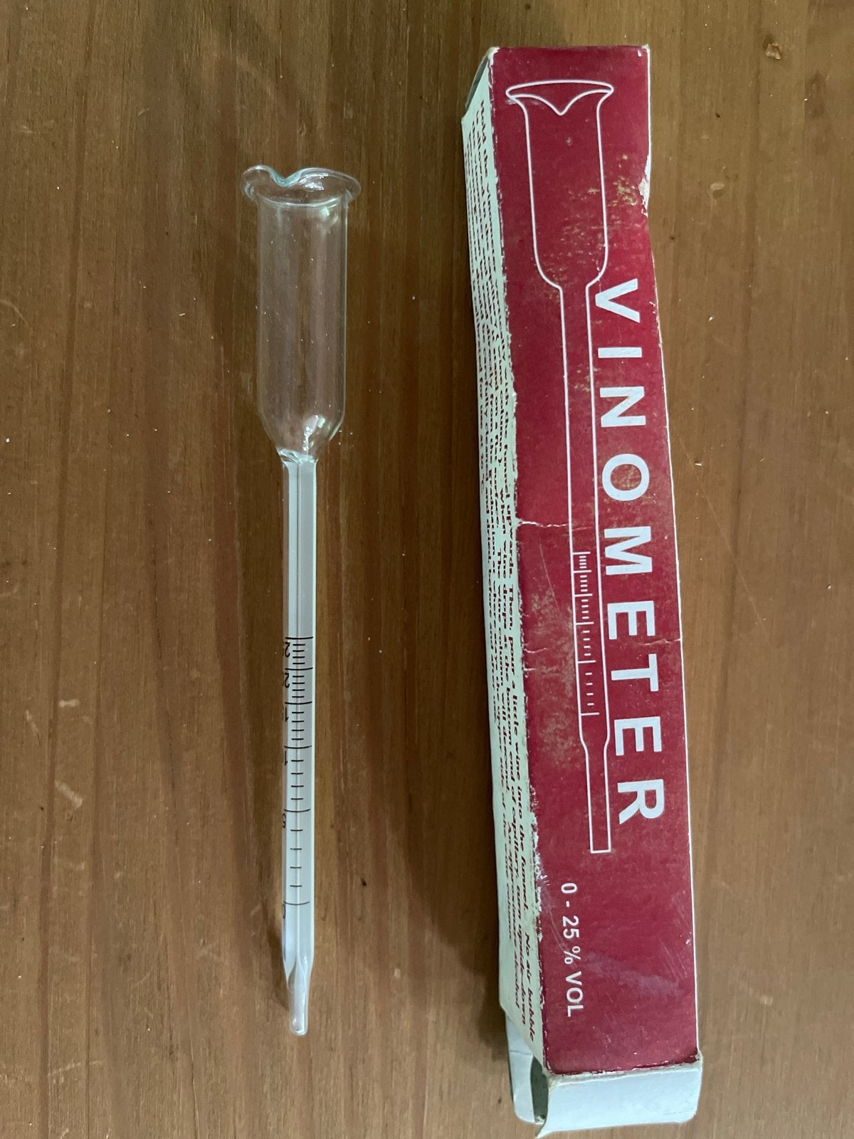 Alcoholmeter 0-25% VOL, Ophalen of Verzenden, Zo goed als nieuw, Overige gebieden, Overige typen
