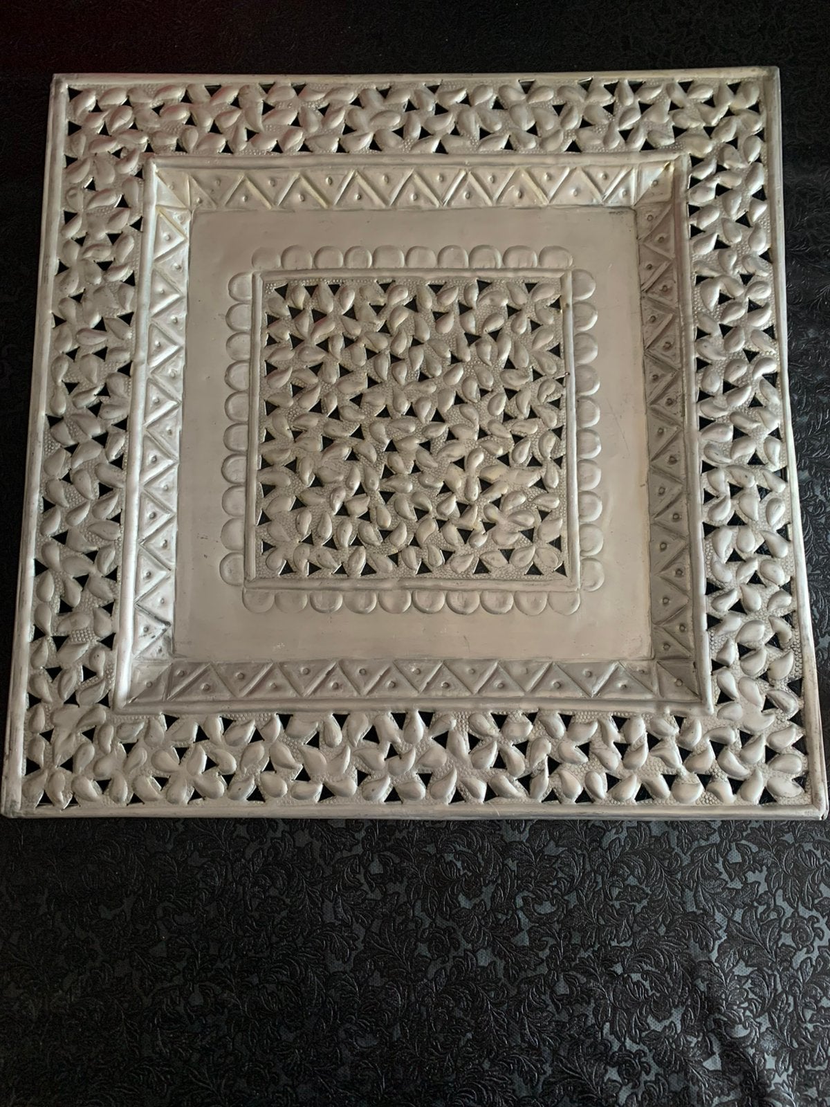 Sierlijk dienblad maat 48x 48, Ophalen, Zo goed als nieuw, Rechthoekig, Hout