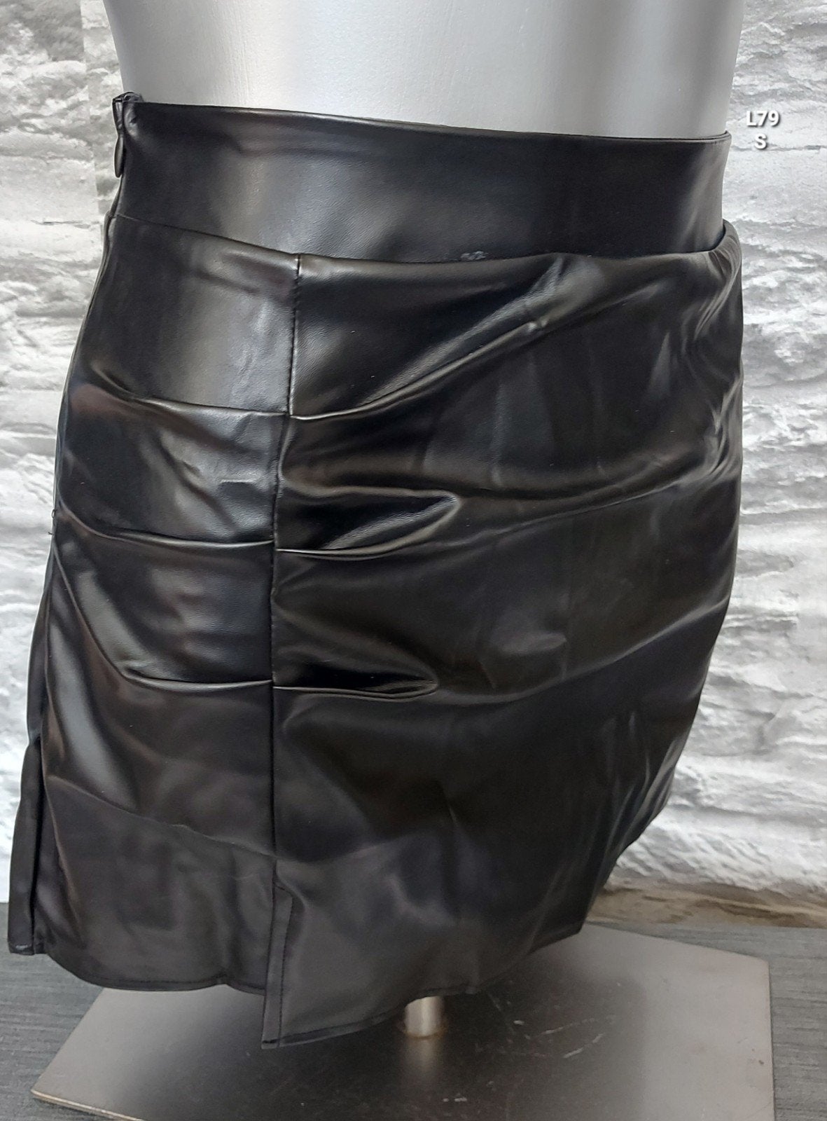 Sexy Zwart leren mini rokje - Maat S, Zwart, Nieuw, Ophalen of Verzenden, Maat 36 (S)