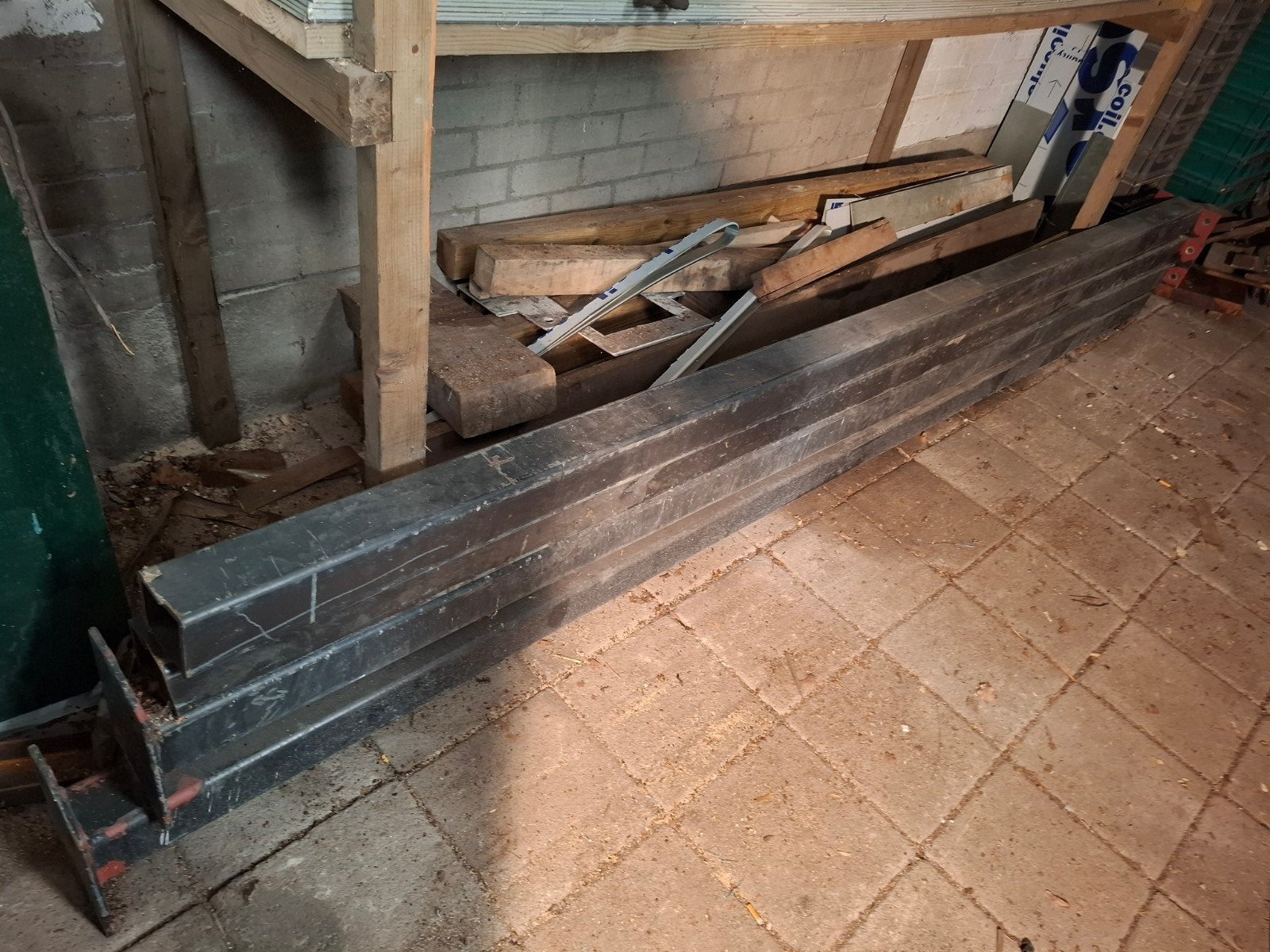 Stalen kokers 100x100x6, 3.5 meter lang, Ophalen, Nieuw