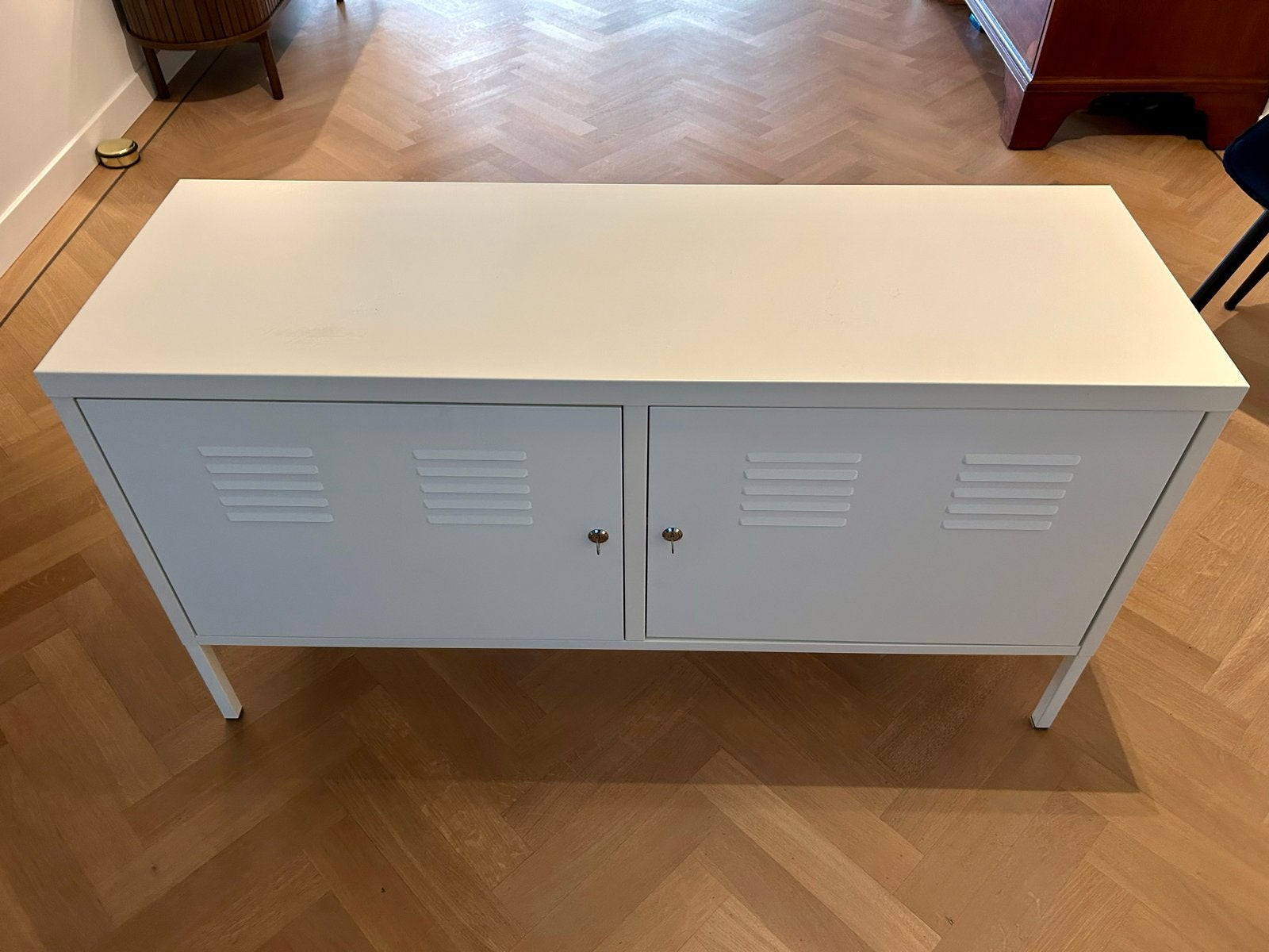 IKEA IVAR Kastje Wit - zgan, Ophalen, 100 tot 150 cm, Zo goed als nieuw, Metaal