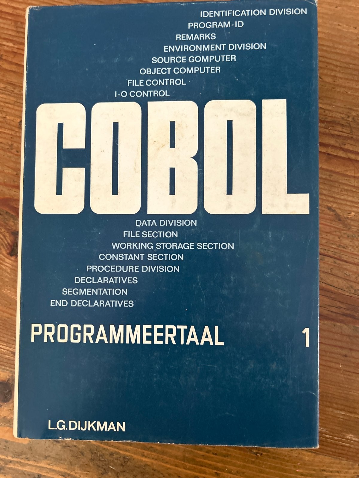 COBOL Programmeertaal 1 & Antwoordenboek - W.B.C. Ebbinkhuij, Ophalen of Verzenden, Gelezen, Programmeertaal of Theorie