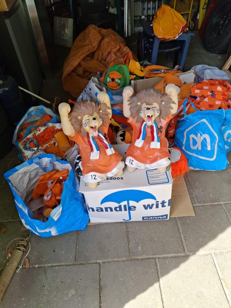 Grote partij oranje voetbal spullen - WK/EK feestpakket, Ophalen, Overige typen