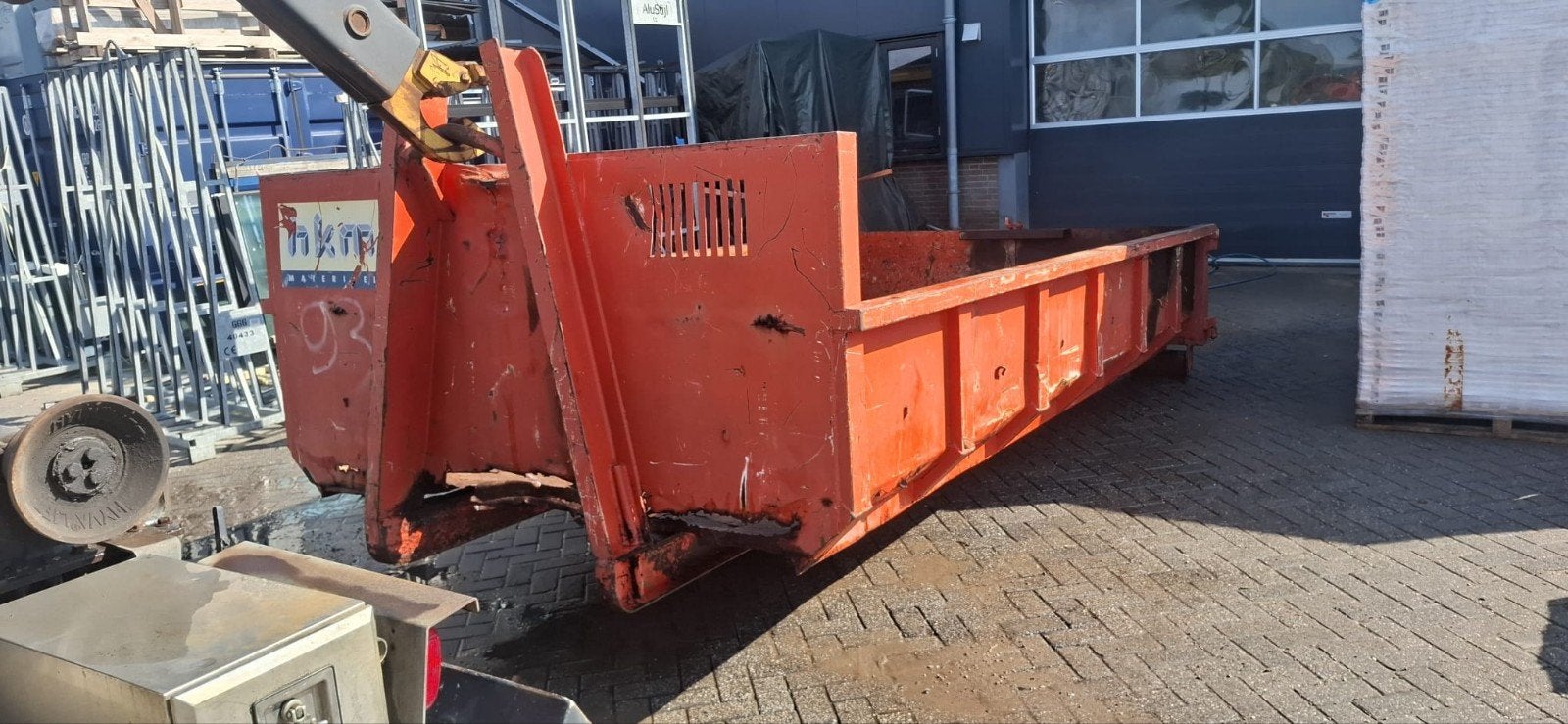 Gebruikte afzetbak 5mx2.5mx0.8m, Ophalen