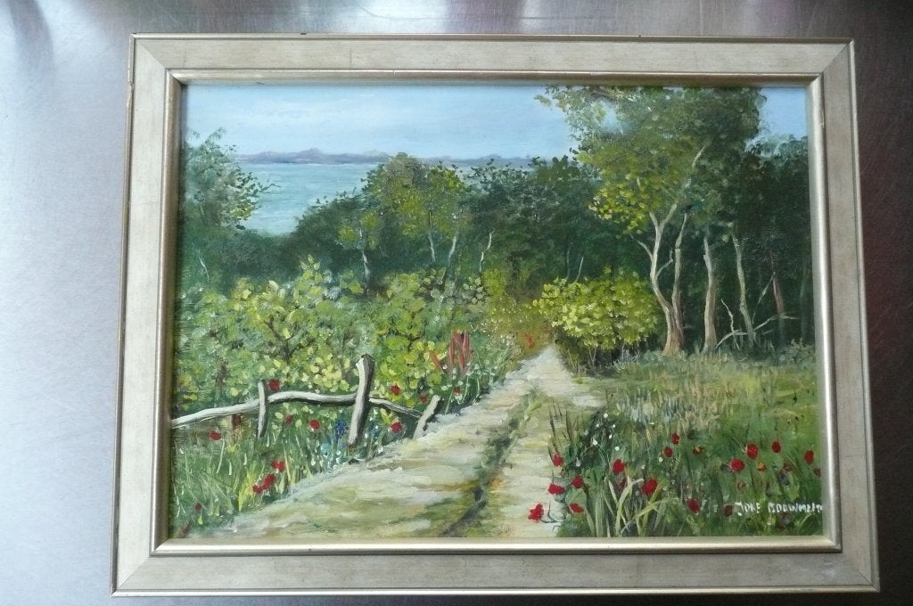 Landschapschilderij Joke Bouwmeester (Apeldoorn), Ophalen, Klassiek, Landschap, Doek
