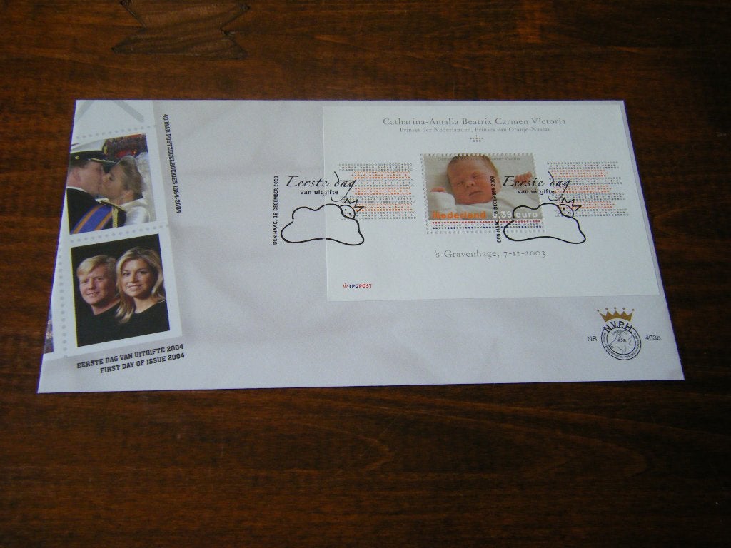 Speciale FDC-envelop  Amalia - 2003, Ophalen of Verzenden, Overige typen