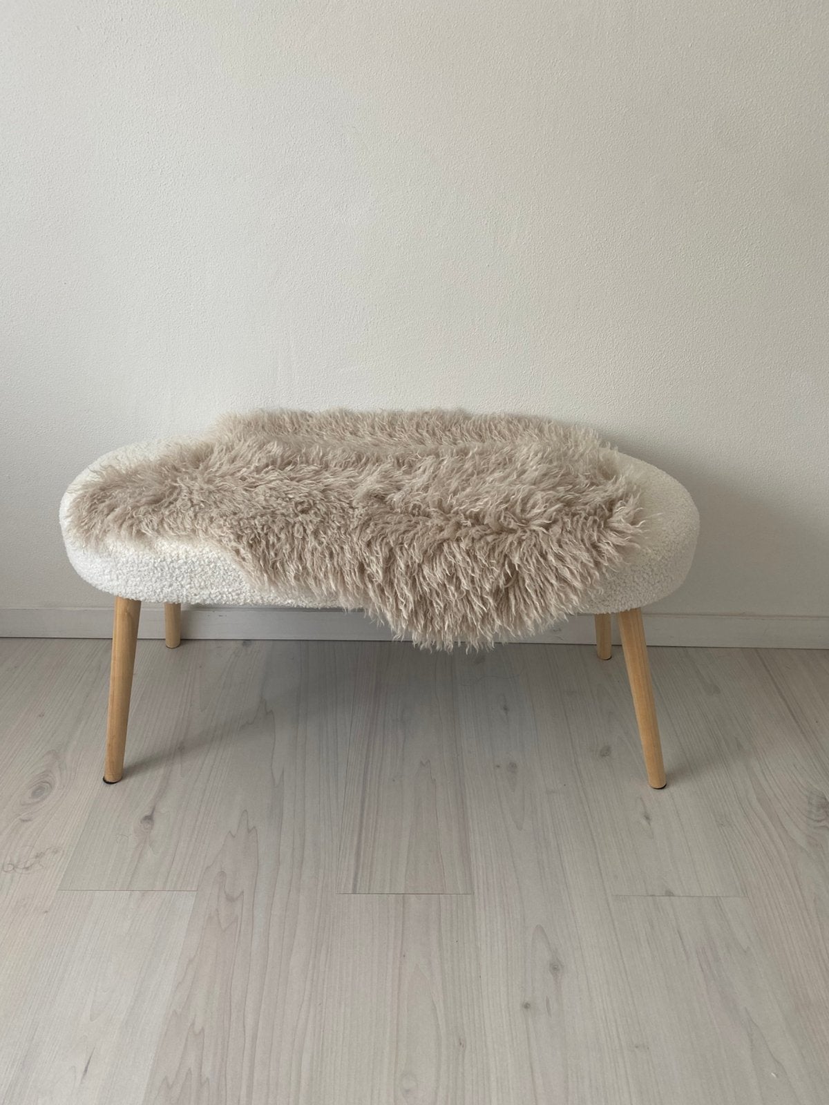 Halbankje/zitbankje gestoffeerd, Huis en Inrichting, Banken | Voetenbanken en Poefen, Ophalen, Minder dan 50 cm, 125 cm of meer