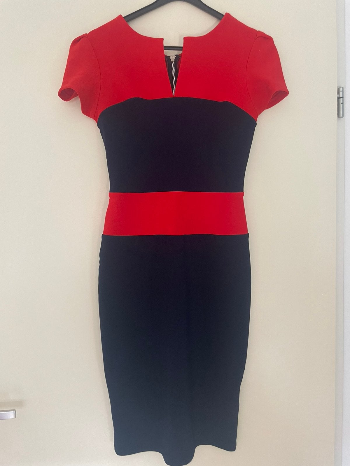 Diva Catwalk jurk rood/navy maat M, Maat 38/40 (M), Nieuw, Ophalen of Verzenden, Boven de knie