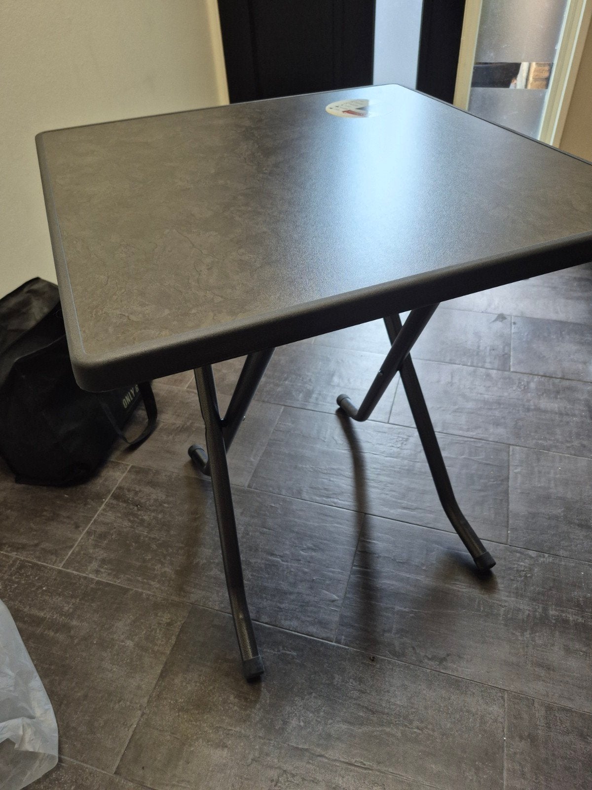 Nieuwe opvouwbare tuintafel terrastafel antraciet, Ophalen, Nieuw, Vierkant, Kunststof