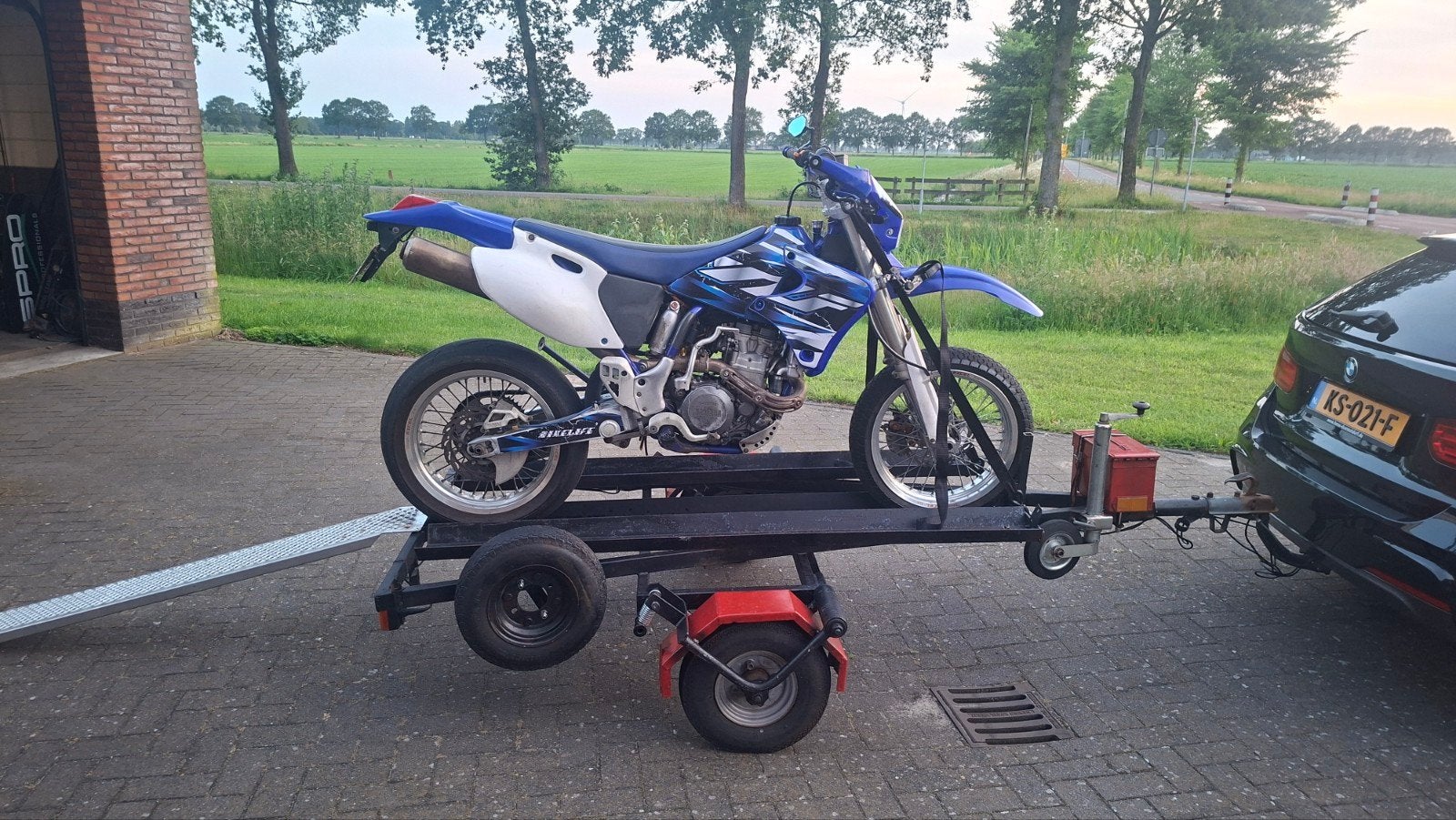 Motor aanhanger trailer, Motoren, Ophalen, Gebruikt