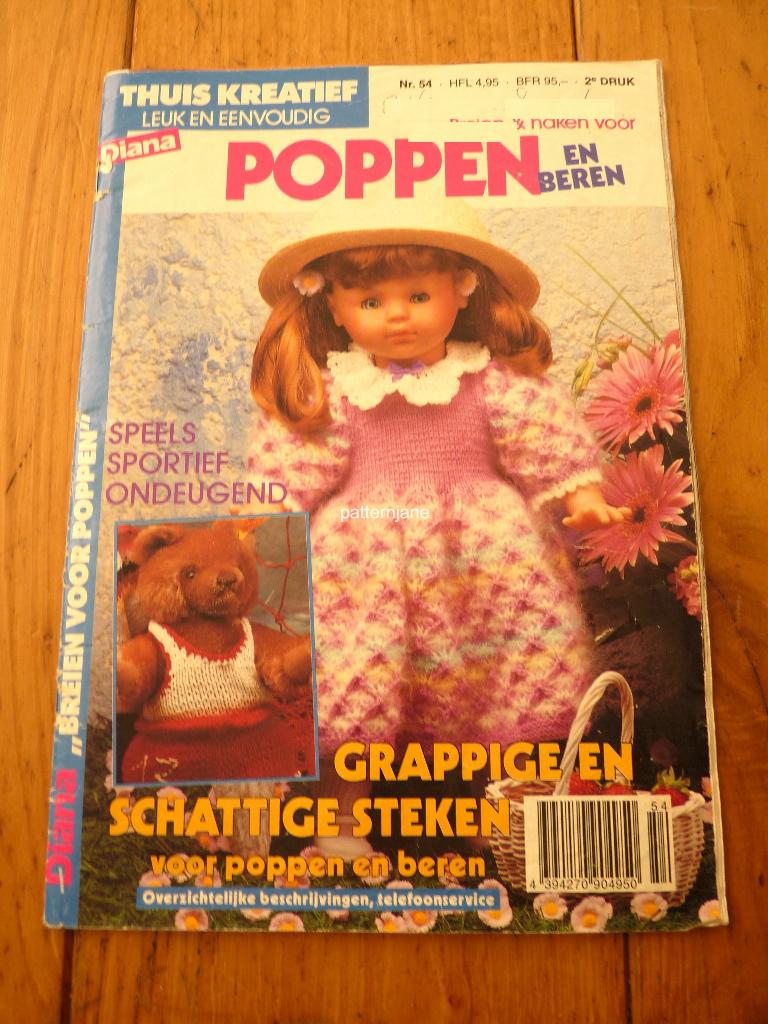 Diana Poppen en beren + klkeren en Burda Knuffeldieren maken, Verzenden, Gebruikt, Breien of Haken, Patroon of Boek