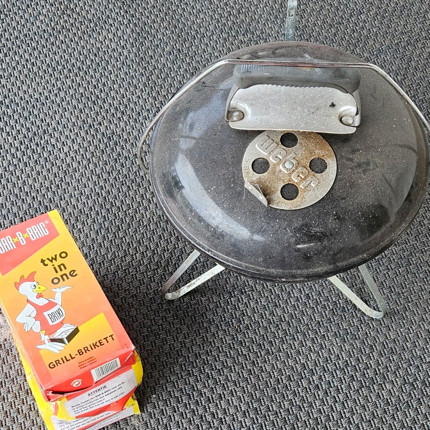 Weber Smokey Joe Premium Houtskoolbarbecue, Tuin en Terras, Ophalen, Gebruikt, Weber, Met accessoires