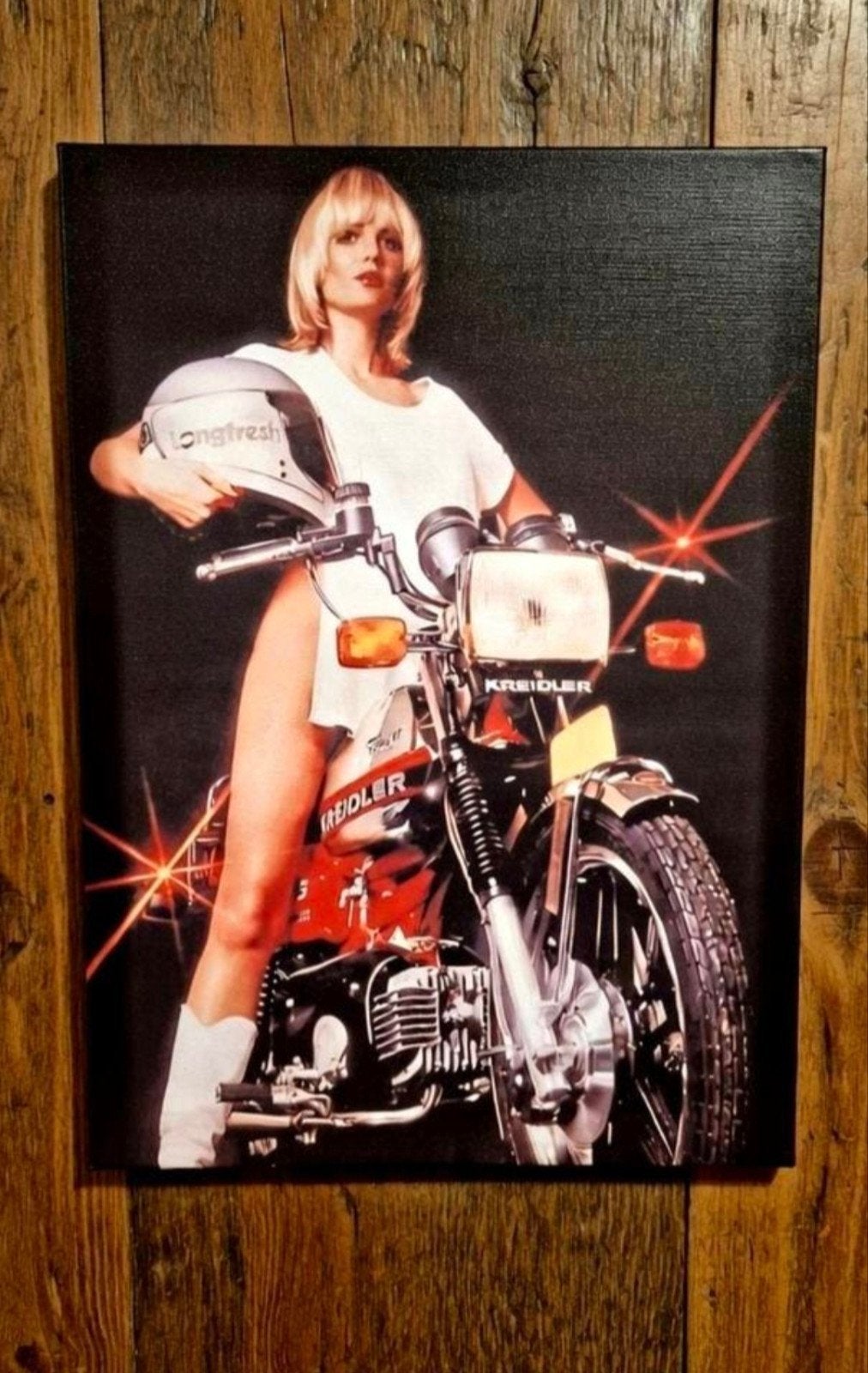 Fotoschilderij Kreidler op canvas, Ophalen of Verzenden, Nieuw, Overige merken