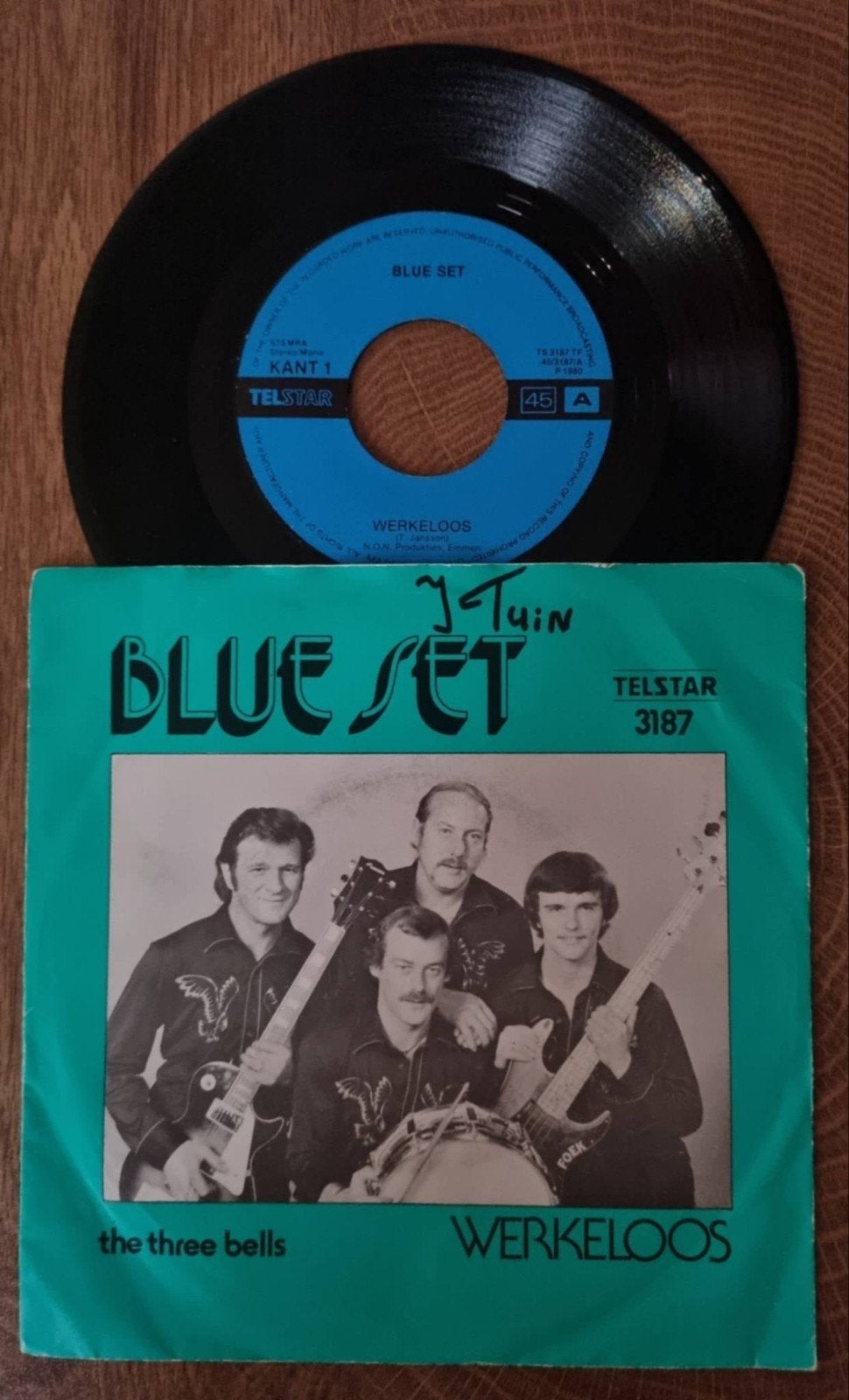 Blue Set - Werkeloos / The Three Bells (Vinyl Single), Gebruikt, 7 inch, Ophalen of Verzenden, EP