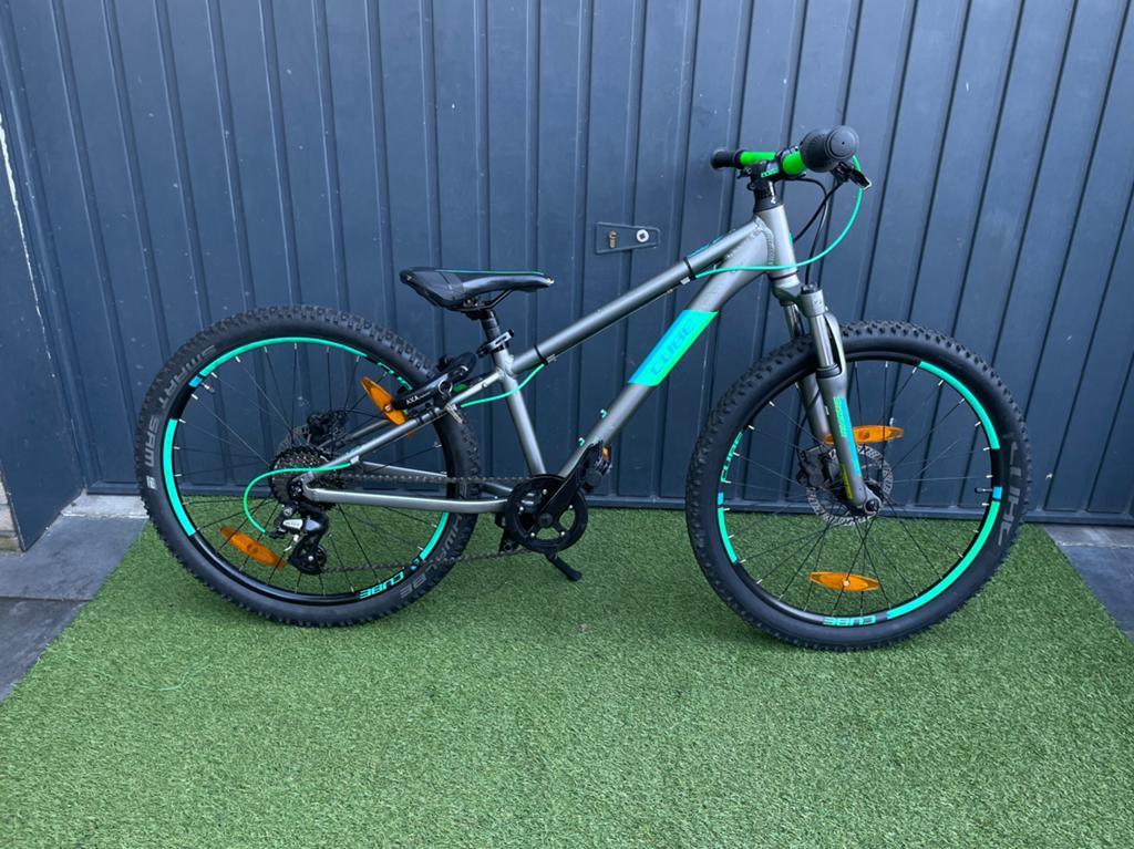 Cube Acid 240 Disc - 24 inch - Kinderfiets MTB 🩶💚, Fietsen en Brommers, Ophalen, 24 inch of meer, Aluminium, Zo goed als nieuw