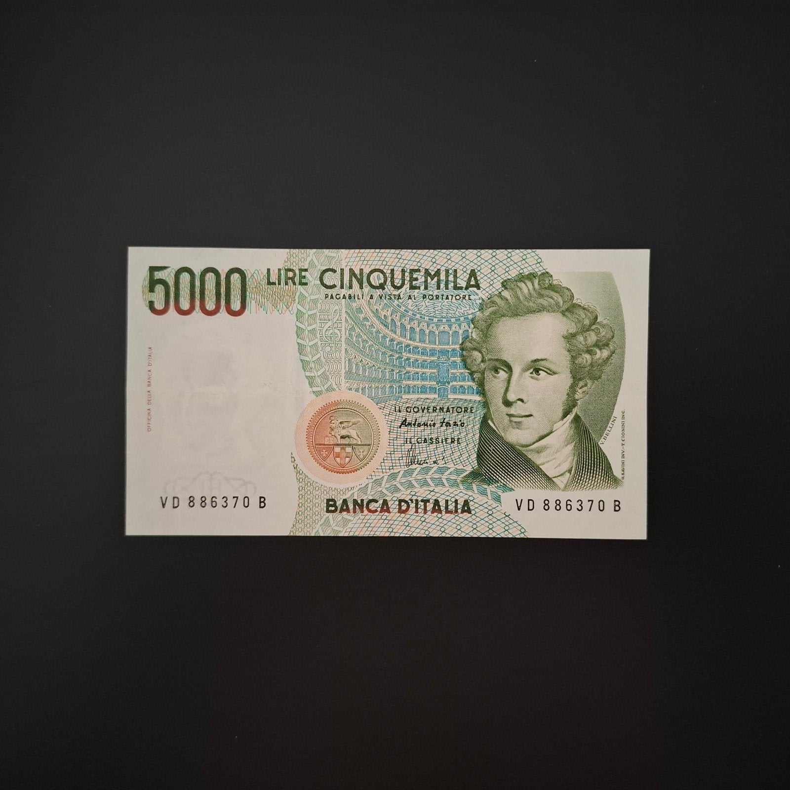 5000 lira Italië #066, Verzenden, Italië, Los biljet