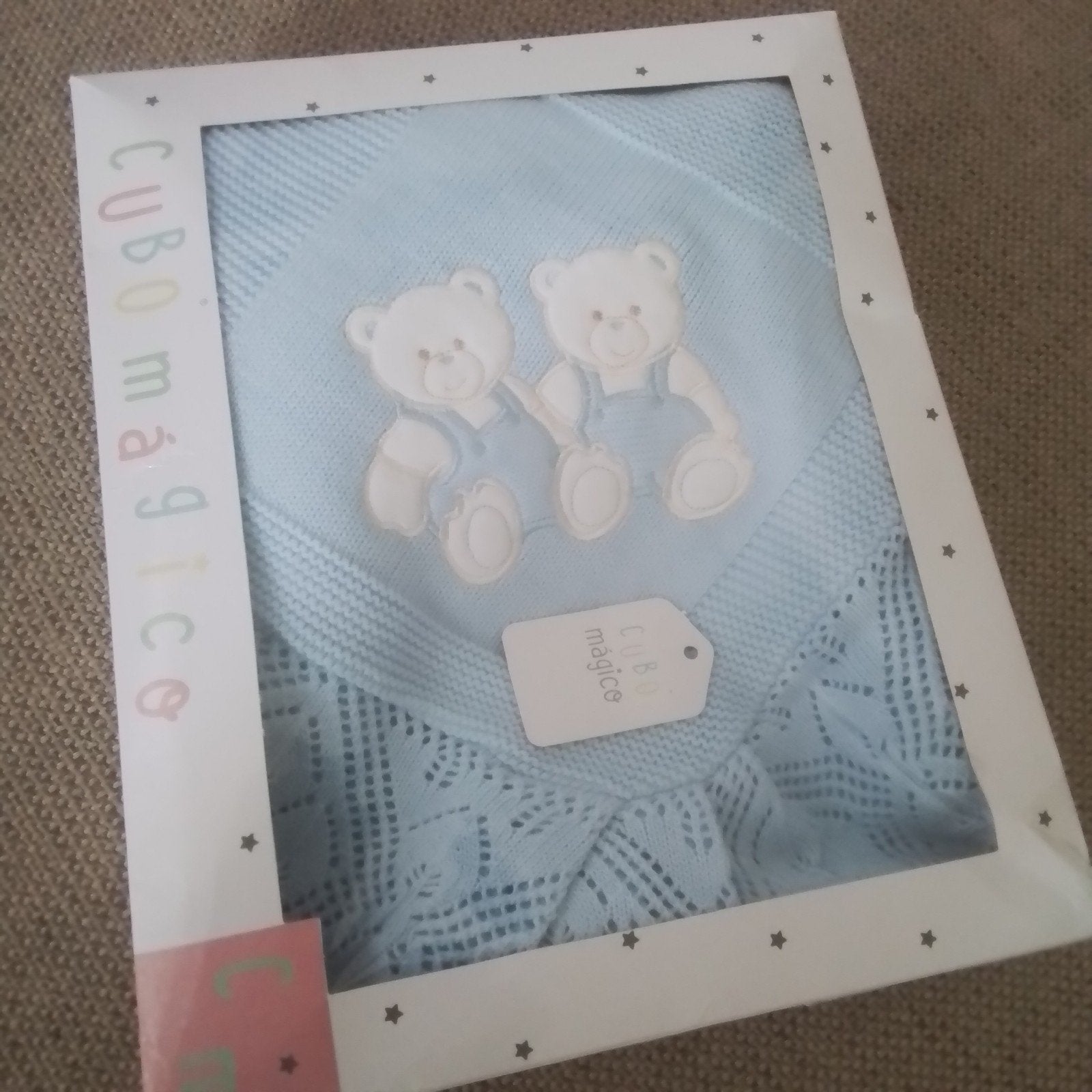 Nieuw in doos baby deken met beertjes, Ophalen of Verzenden, Deken