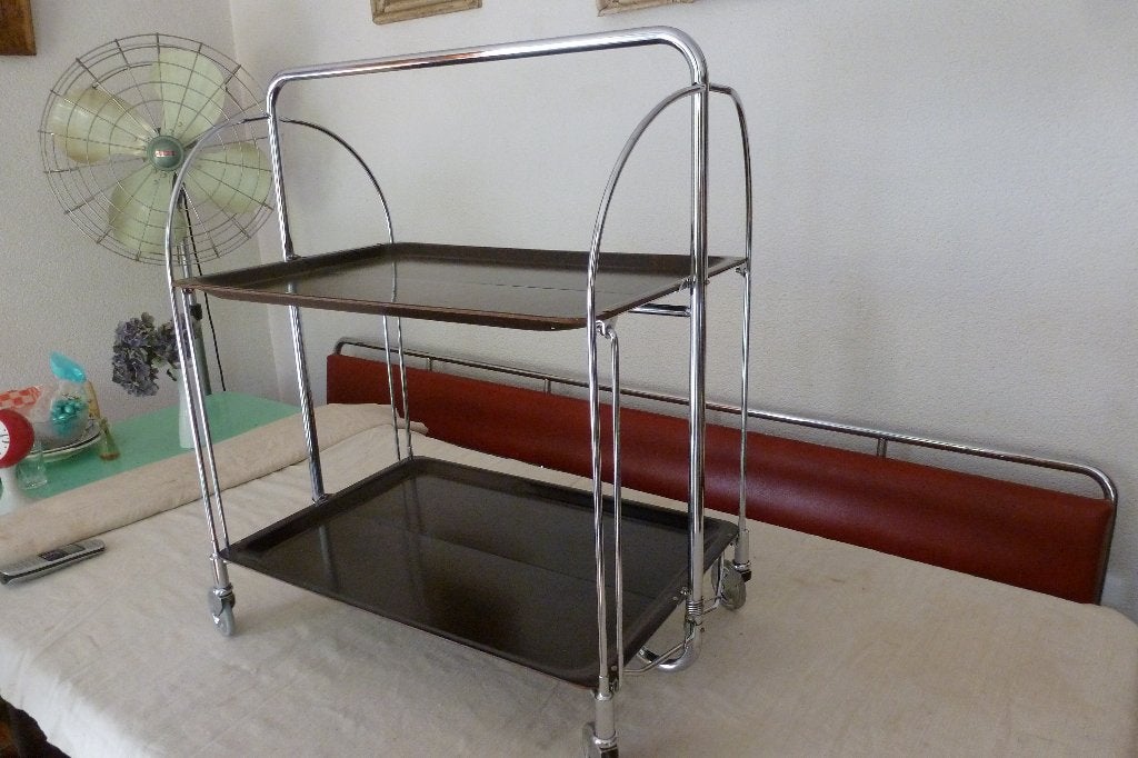 THEEWAGEN,GERLINOL,BREMSHEY,FIFTIES,SIXTIES,VINTAGE, Ophalen of Verzenden, Gebruikt, Metaal, Vintage