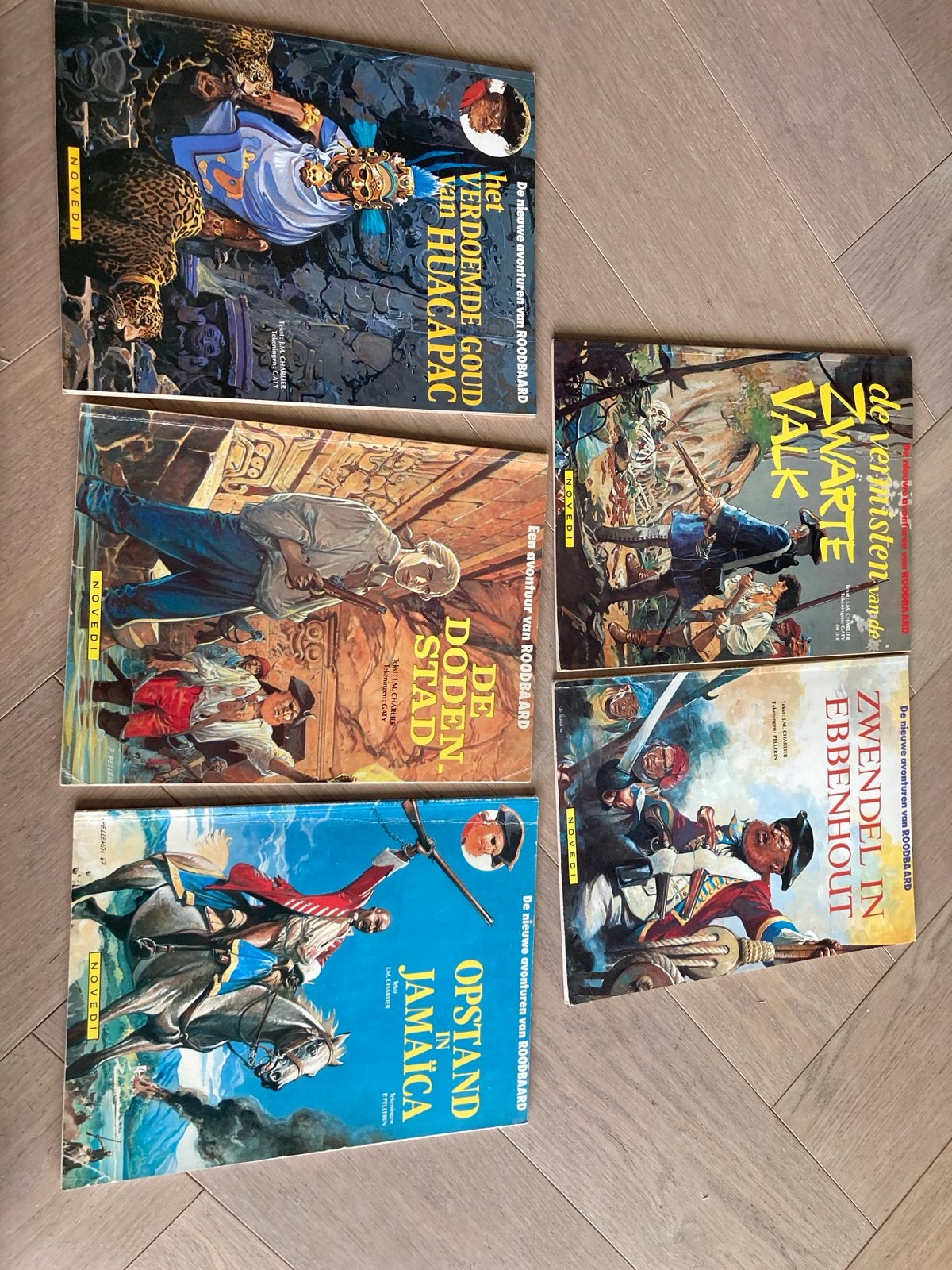 Roodbaard stripboeken - 5 delen, Ophalen of Verzenden, Gelezen