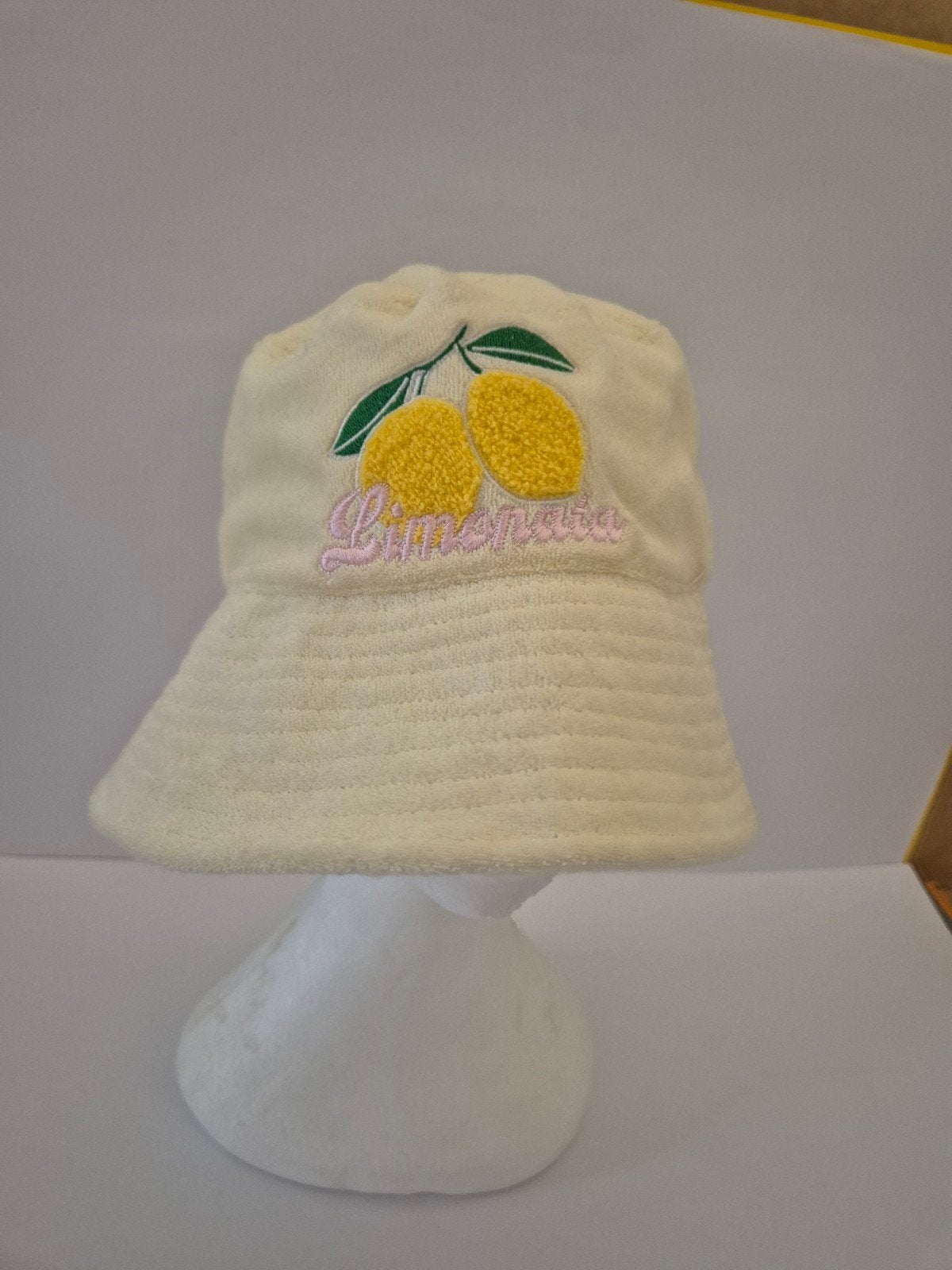 H&M Limonada Bucket Hat - Crèmekleurige Zomerhoed, H&M, Verzenden, Zo goed als nieuw, Hoed
