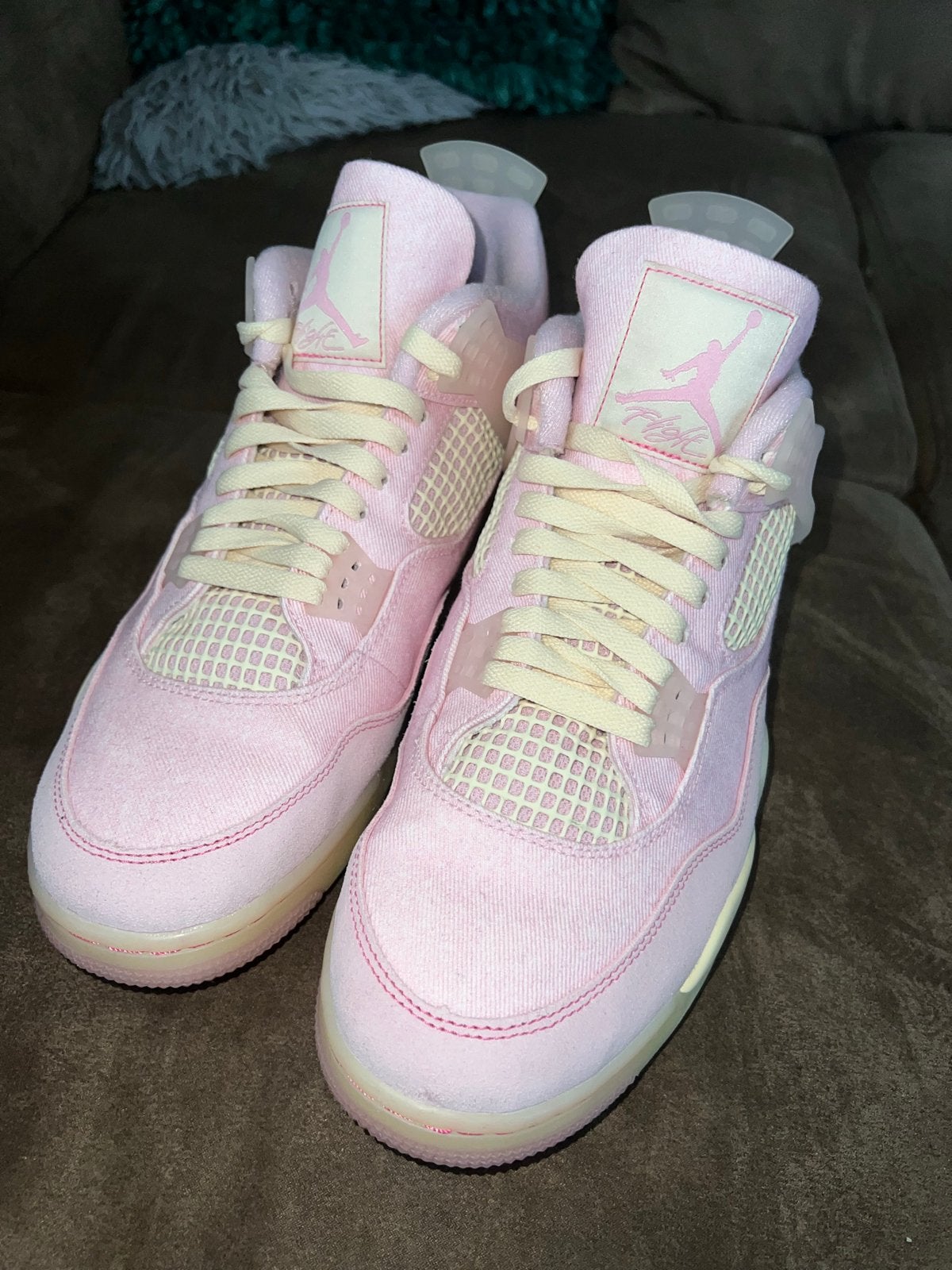Nike Air Jordan 4 Retro "Iced Carmine" Roze Sneakers, Ophalen, Nieuw, Overige kleuren, Sneakers of Gympen