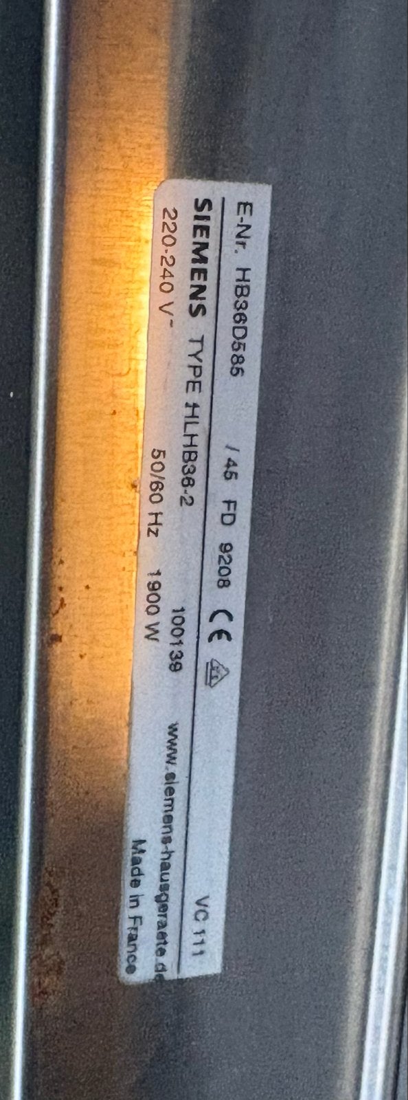 Siemens HB38D586 Stoomoven - Inbouw - Zo goed als nieuw, Witgoed en Apparatuur, Ovens, Ophalen, 45 tot 50 cm, 60 cm of meer, Siemens