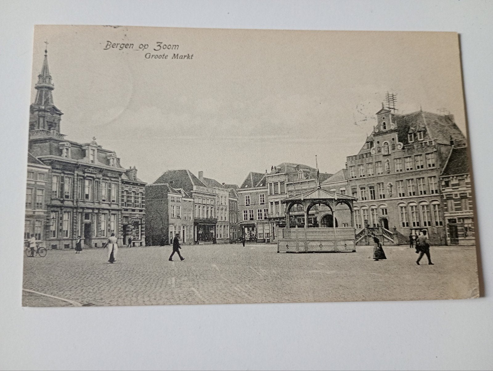 Bergen op Zoom Groote Markt 1915, Ophalen of Verzenden, Voor 1920, Gelopen, Noord-Brabant