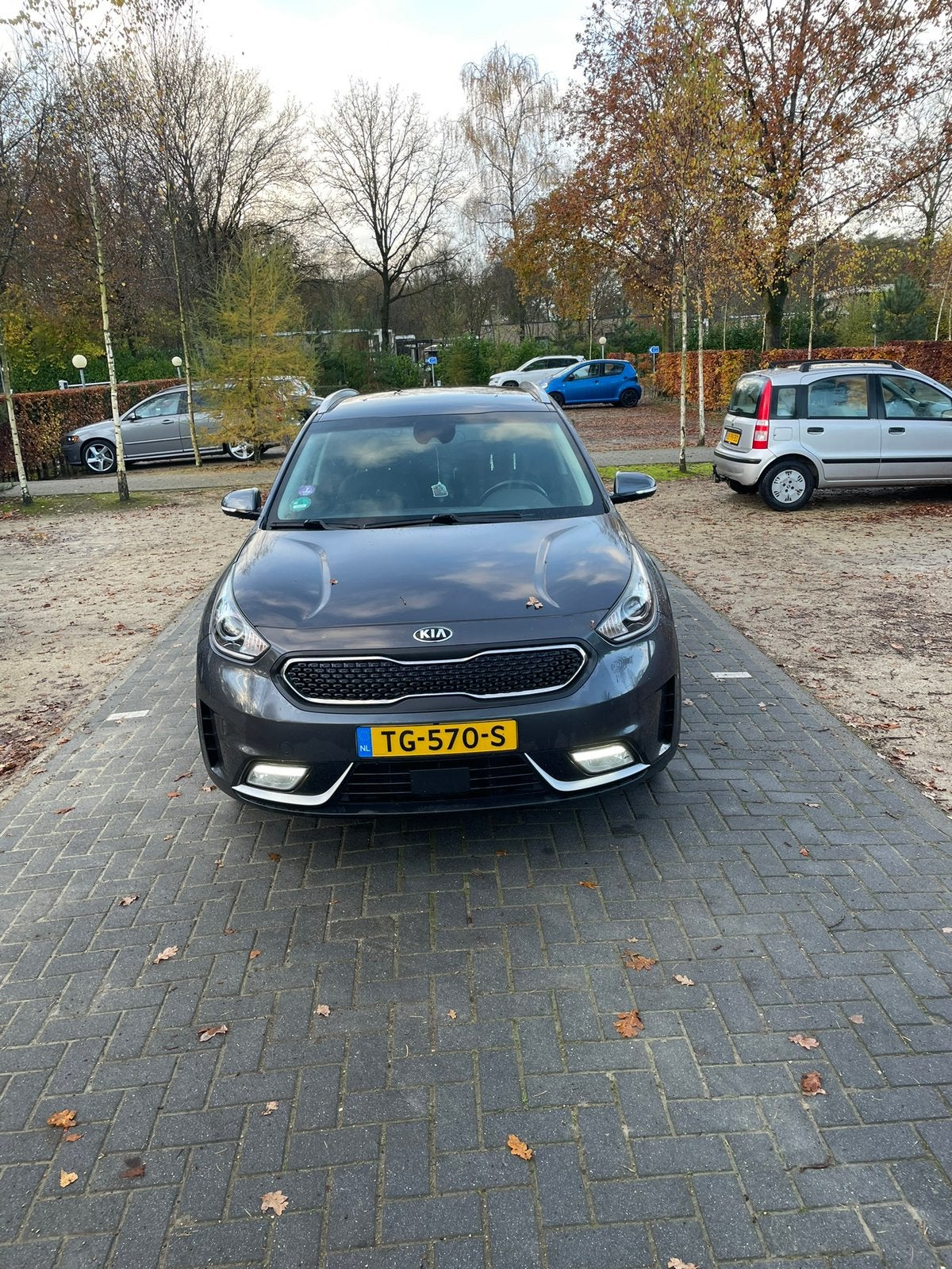 Kia Niro 1.6 GDi Hybrid 141pk Dct6 2018 Grijs, 1580 cc, 23 km/l, Origineel Nederlands, 75 €/maand
