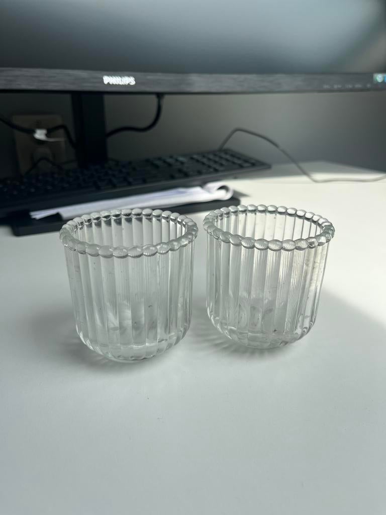 Bruiloft decoratie waxine lichtjes/kaarsen, Ophalen, Zo goed als nieuw, Overige typen