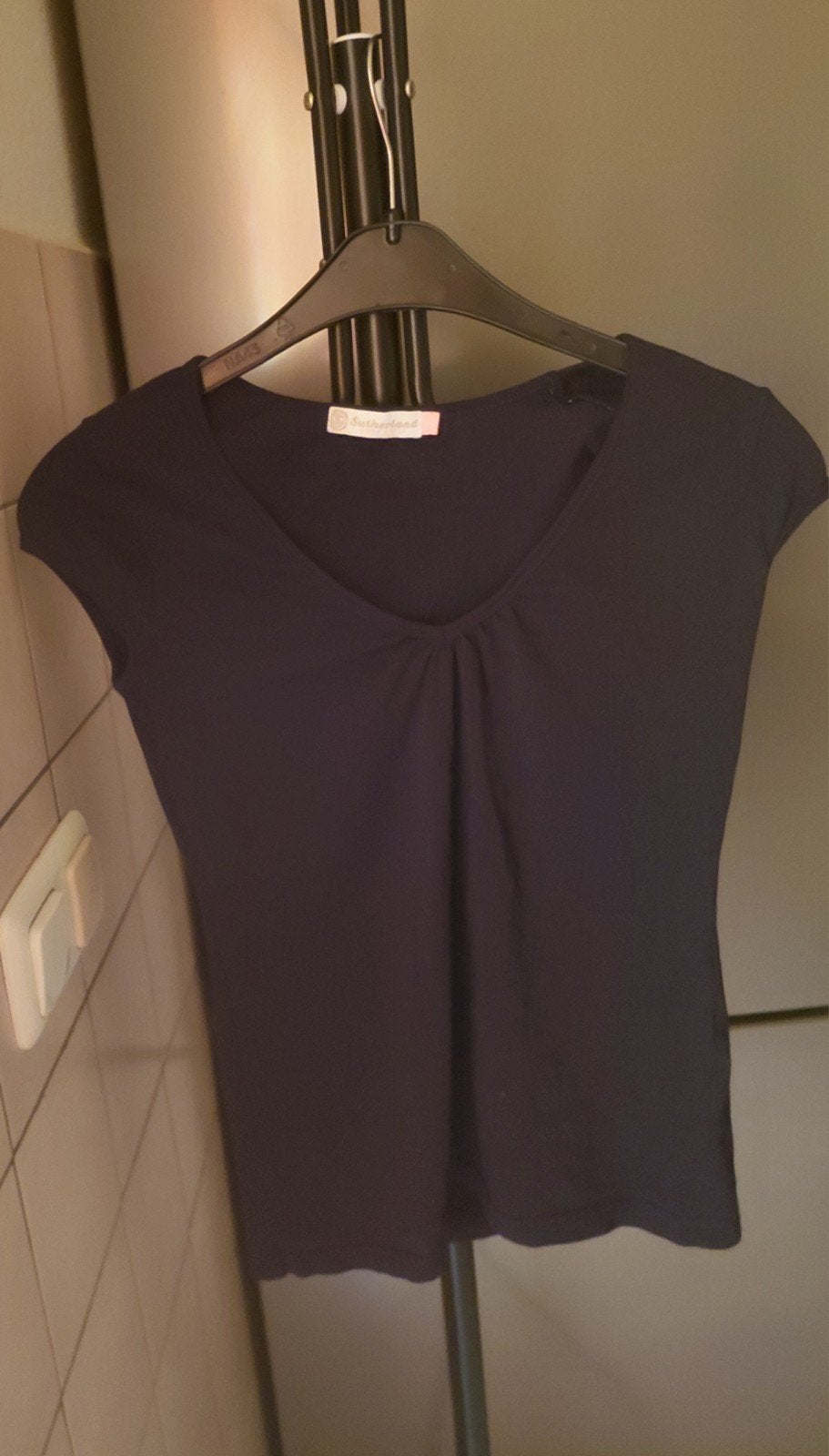 Sutherland top, Kleding | Dames, Verzenden, Zwart, Zo goed als nieuw, Korte mouw
