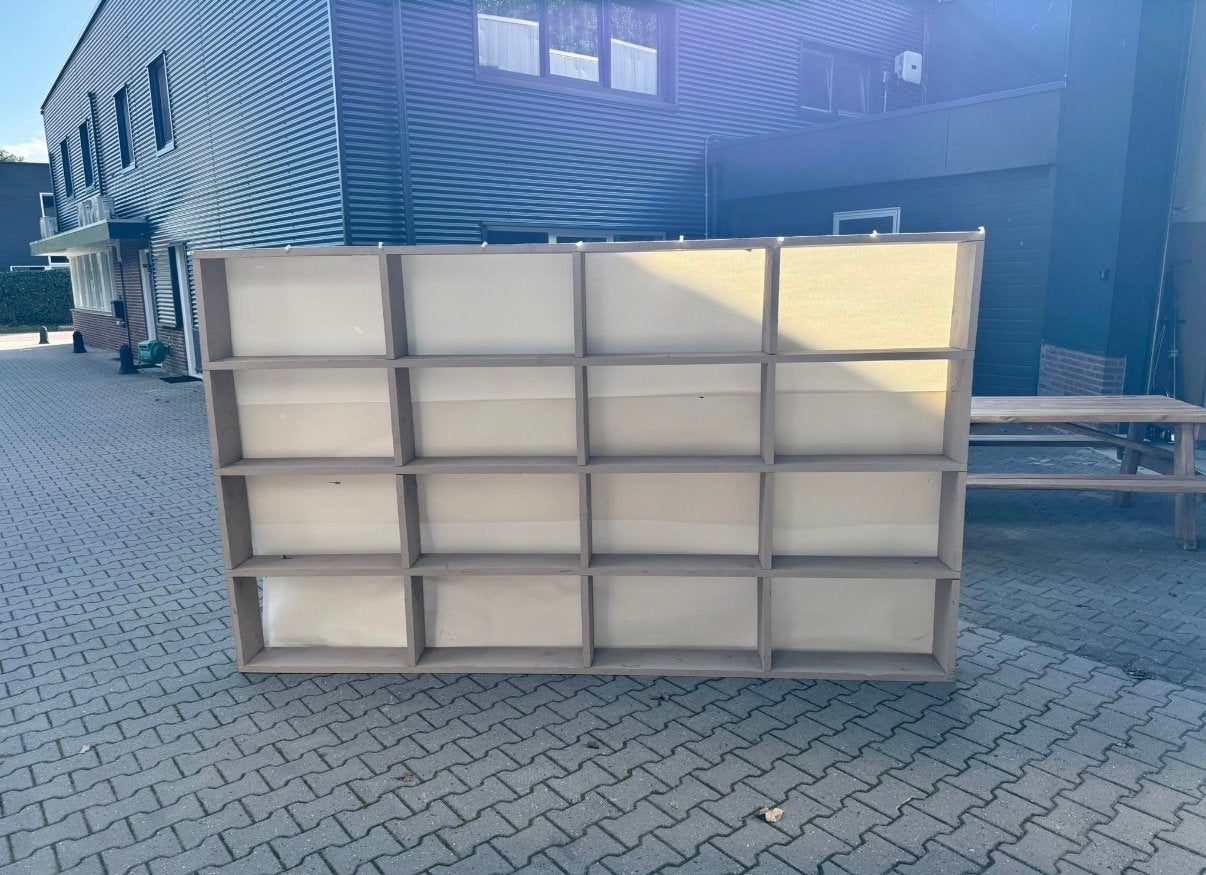 Grote kast met vakken - 300x175x20 cm, Met plank(en), Gebruikt, Ophalen of Verzenden, 200 cm of meer