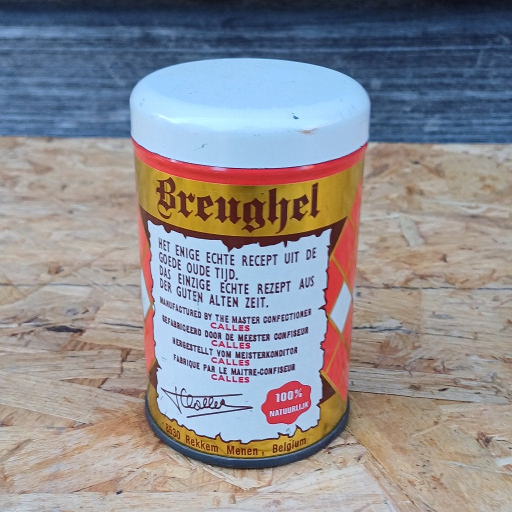 Vintage blikje Breughel – Calles, Verzamelen, Blikken, Gebruikt, Overige, Overige merken, Ophalen of Verzenden