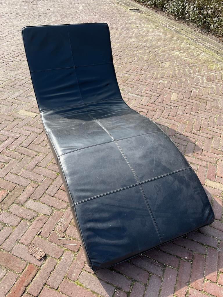 Zwarte Ligbank- game - welnessbank Comfortabel en Stijlvol, Gebruikt, Eenpersoons, Ophalen of Verzenden, Minder dan 150 cm