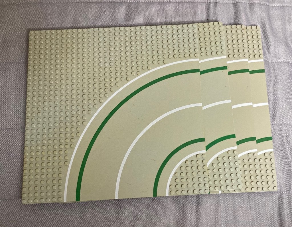 Lego 2359p01 Grondplaat gebogen weg, Ophalen of Verzenden, Gebruikt, Lego