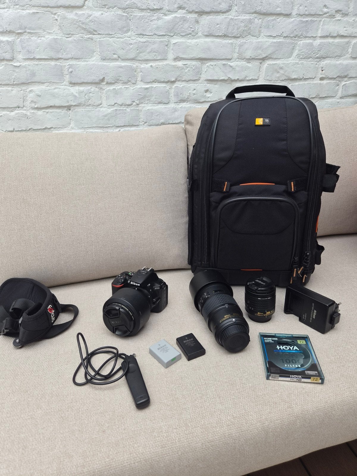 Nikon D5500 DSLR met 3 lenzen en cameratas, Ophalen, Gebruikt, Spiegelreflex, Nikon