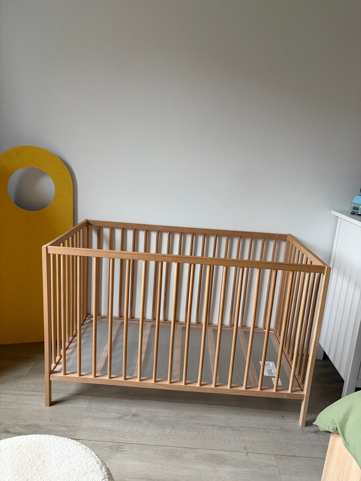 Houten ledikant met IKEA matras, Ophalen, Gebruikt, Ledikant