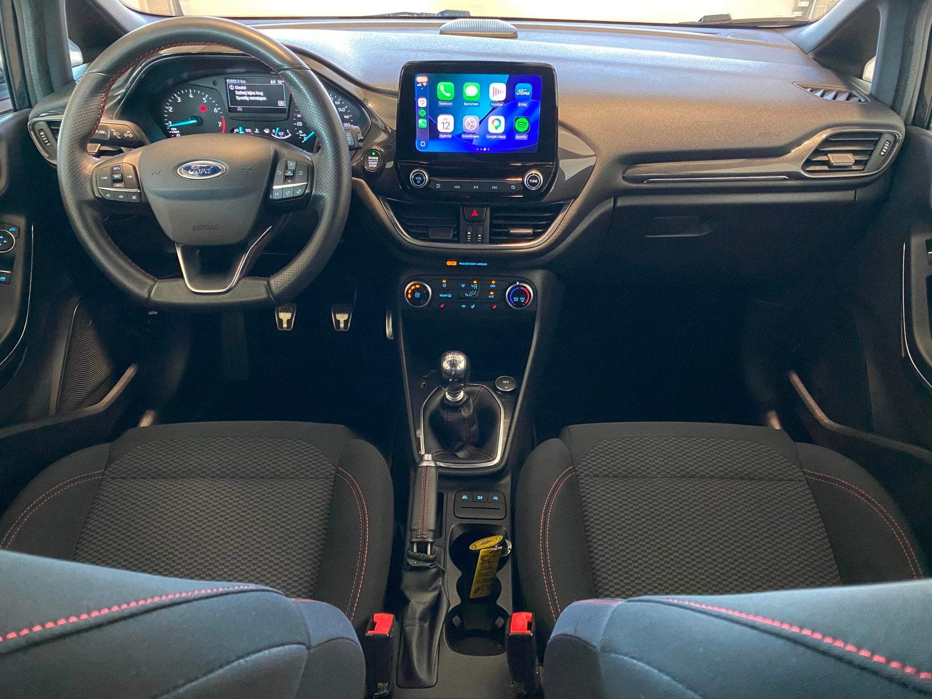 Ford Fiesta 1.0 EcoBoost ST-Line Carplay 17", Voorwielaandrijving, Gebruikt, Euro 6, 580 kg