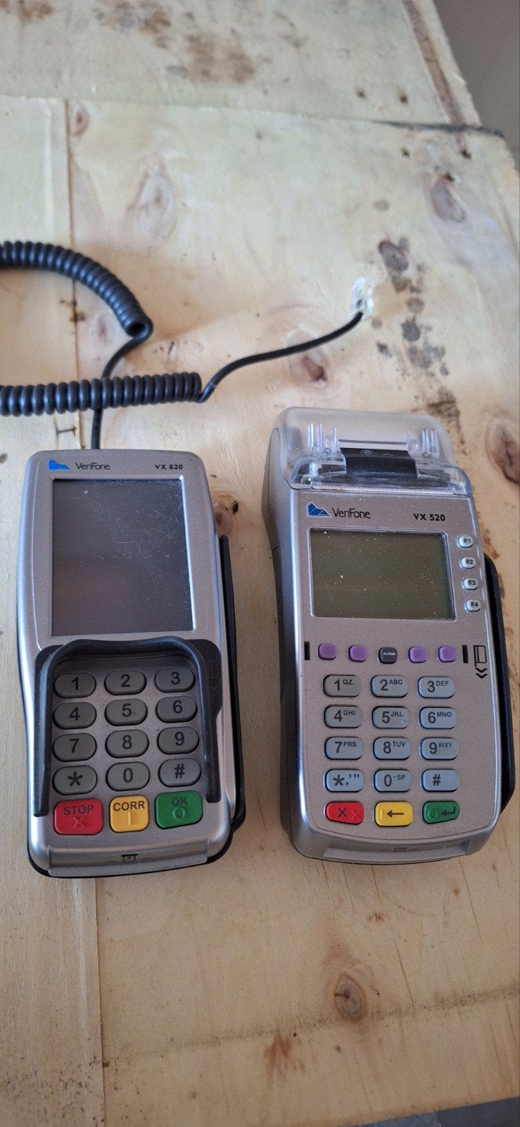 Verifone VX 820 en VX 520 betaalterminals, Ophalen of Verzenden