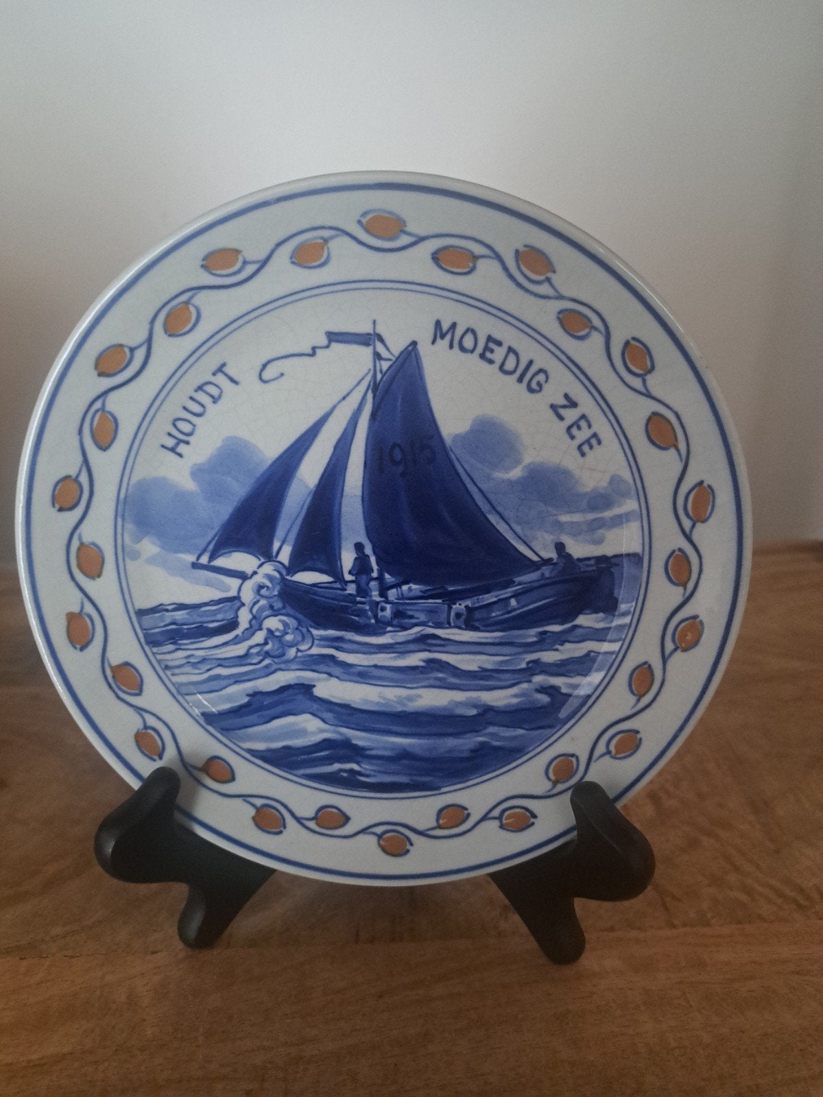 Porseleine fles delft wandbord oorlogserie 2, Ophalen of Verzenden