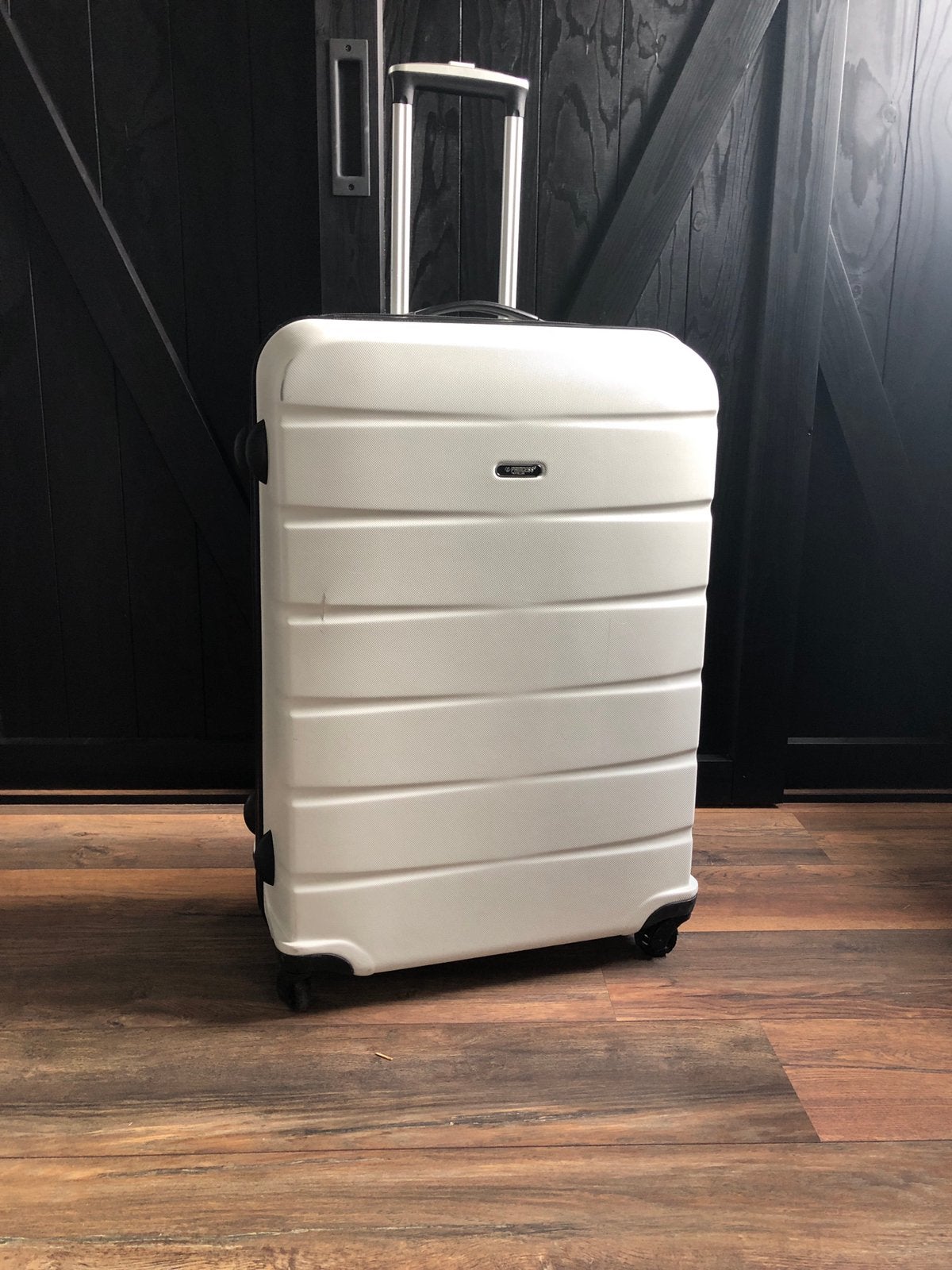 Princess Traveller | maat L | Wit | Gebruikt, Sieraden, Tassen en Uiterlijk, Koffers, Gebruikt, Hard kunststof, 45 tot 55 cm, Wieltjes