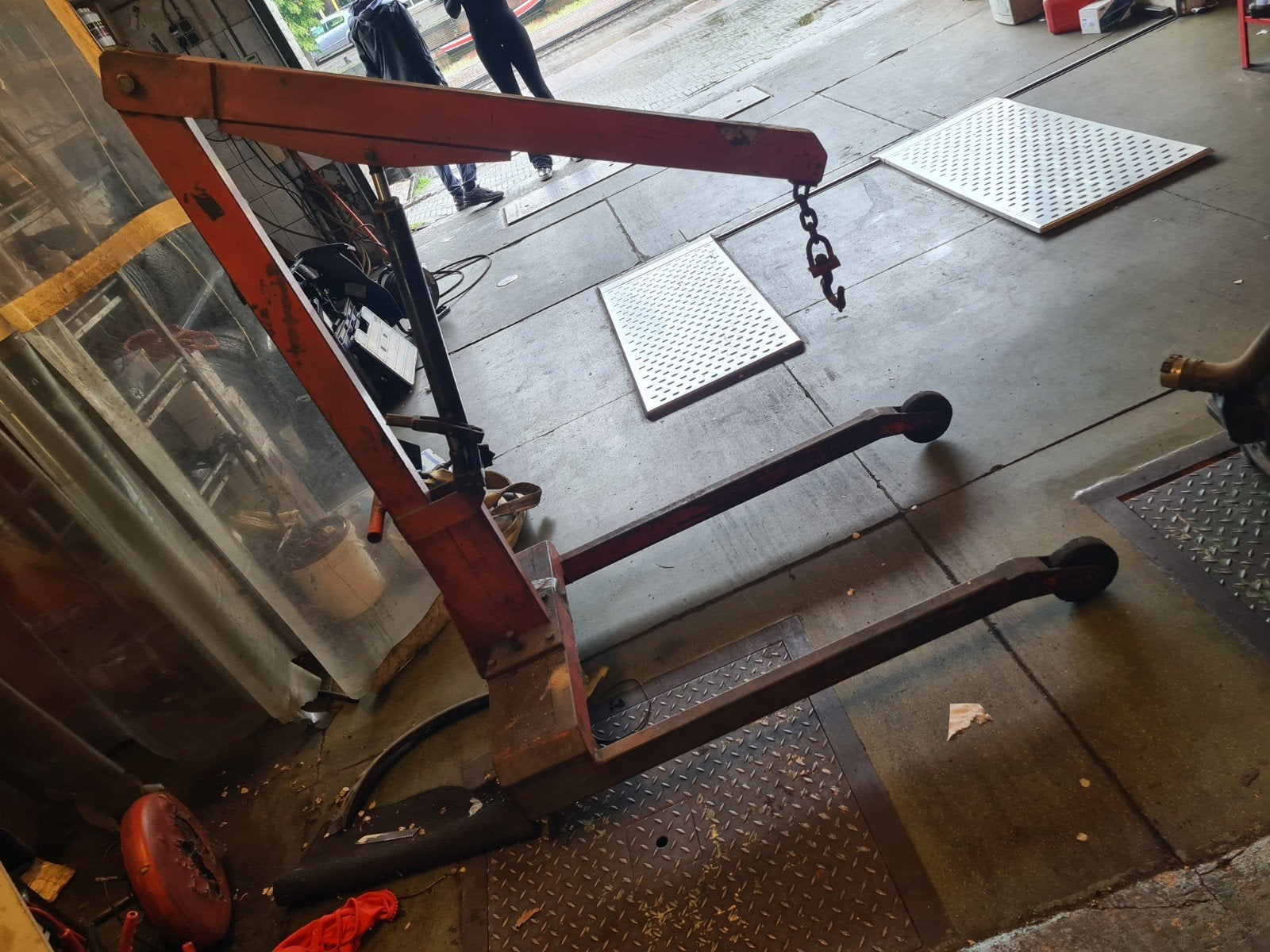 Motorblok hefboom, Doe-het-zelf en Verbouw, Gereedschap | Overige machines, Ophalen, Gebruikt