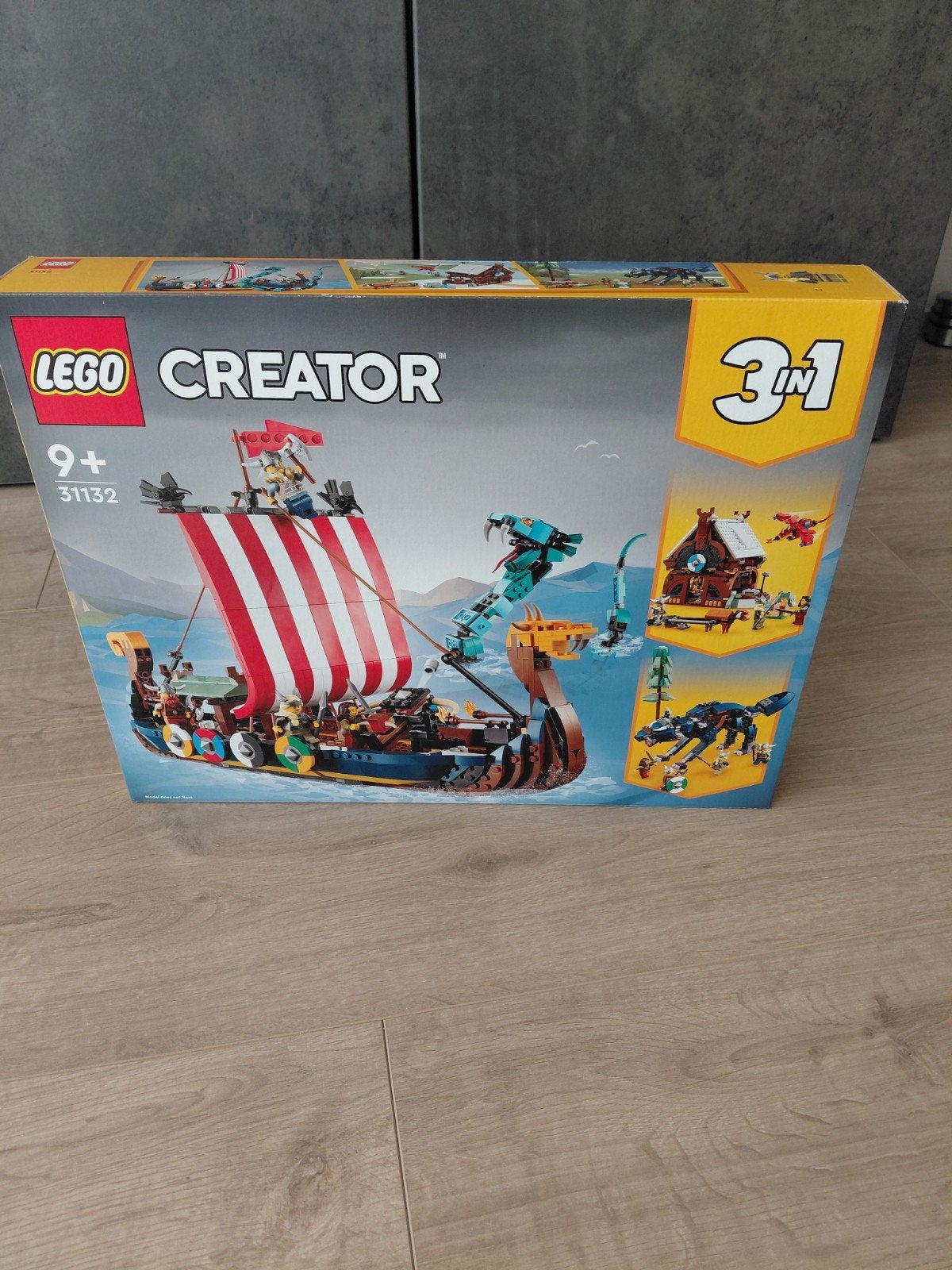 LEGO Creator 3in1 Vikingschip en de Midgardslang (31132), Ophalen, Inclusief doos, Lego, Nieuw