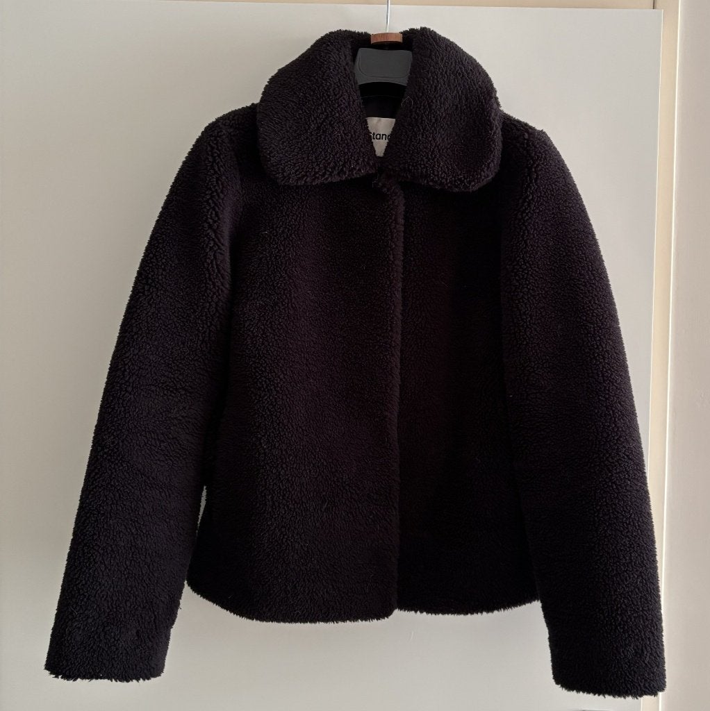 STAND teddy jas zwart. Mt: S Nieuw!!, Kleding | Dames, STAND, Zwart, Ophalen of Verzenden, Zo goed als nieuw