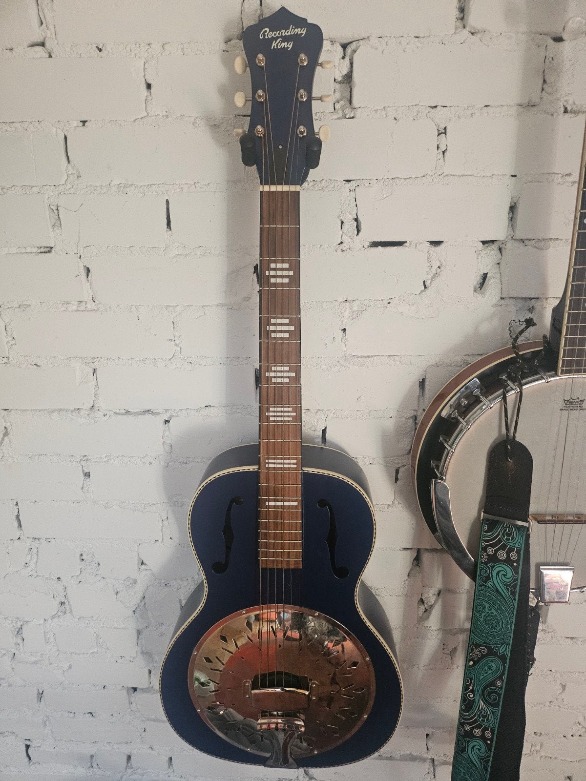 Recording King Resonator Gitaar - Zo goed als nieuw, Muziek en Instrumenten, Ophalen of Verzenden, Zo goed als nieuw, Resonator- of Dobrogitaar