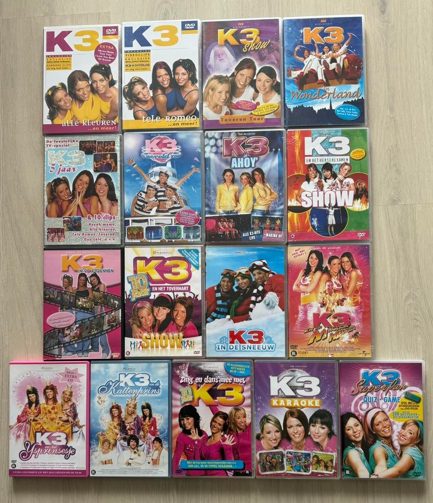 DVD | K3 Orginals | Ruim 40 DVD’s van K3 | Concerten, Films, Ophalen of Verzenden, Gebruikt