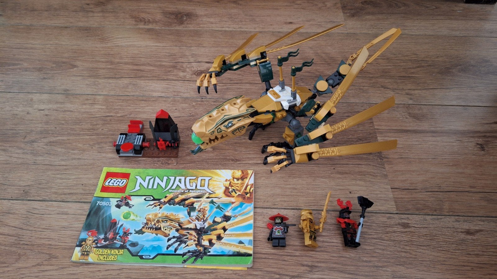 Lego NINJAGO 70503 De gouden draak, the final battle ZGAN, Ophalen of Verzenden, Zo goed als nieuw, Complete set, Lego
