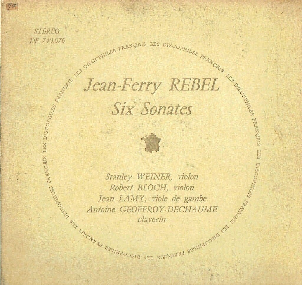 Jean-Féry Rebel - Six Sonates, Kamermuziek, Verzenden, Zo goed als nieuw, 12 inch
