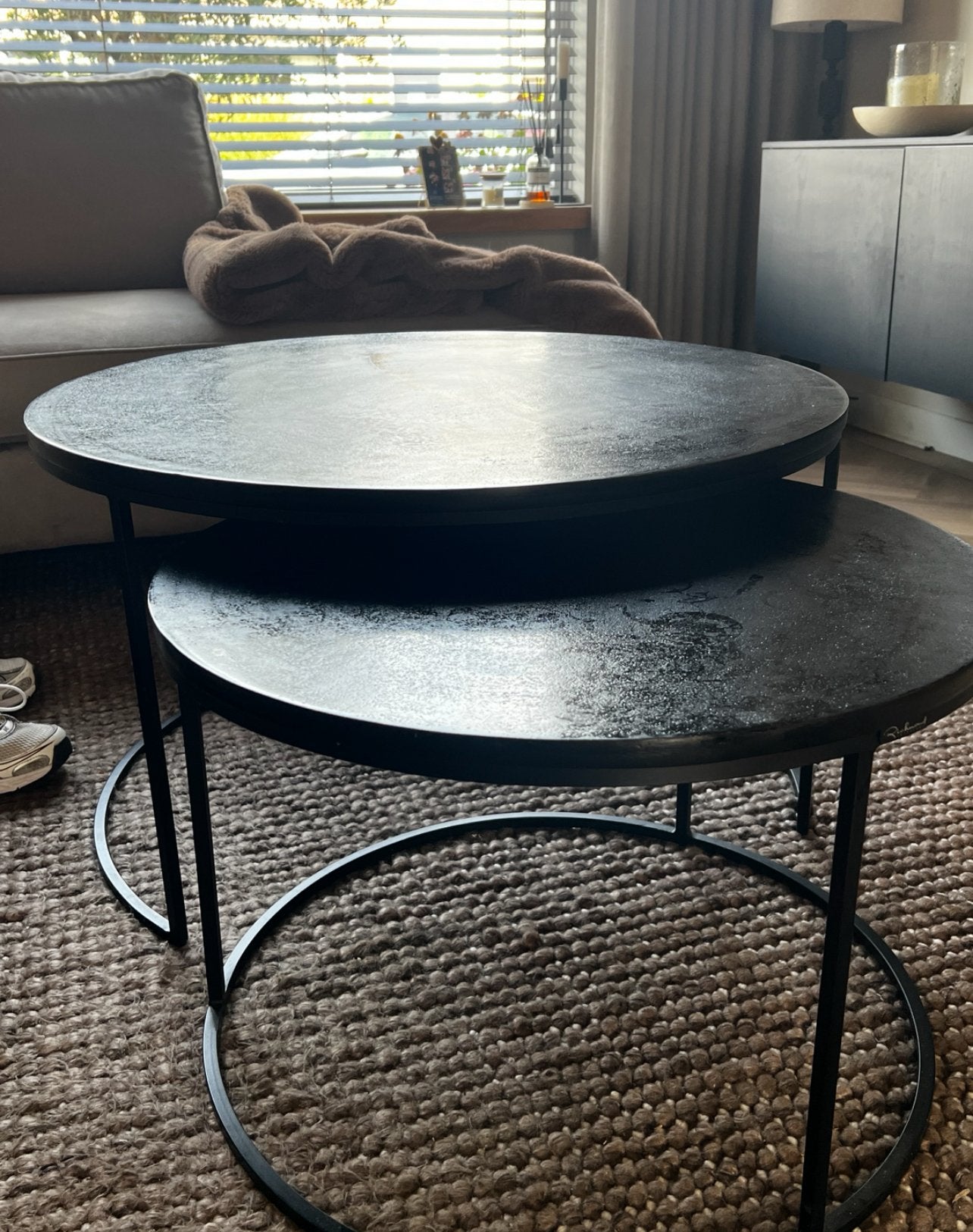 Richmond interiors salontafel zwart, 100 tot 150 cm, Zo goed als nieuw, Rechthoekig, 50 tot 100 cm